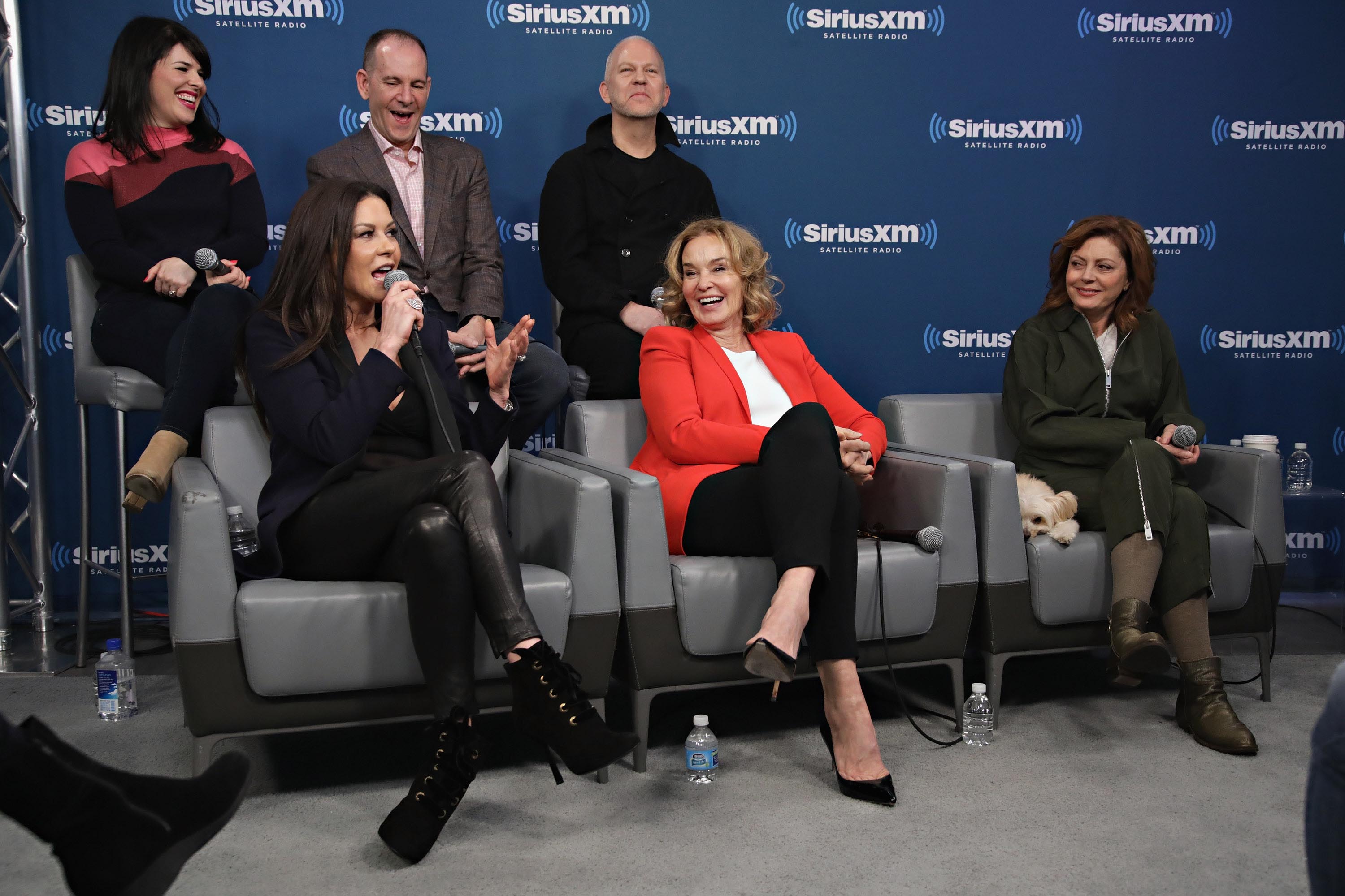 Catherine Zeta-Jones visits the SiriusXM Studios for the ‘Town Hall’