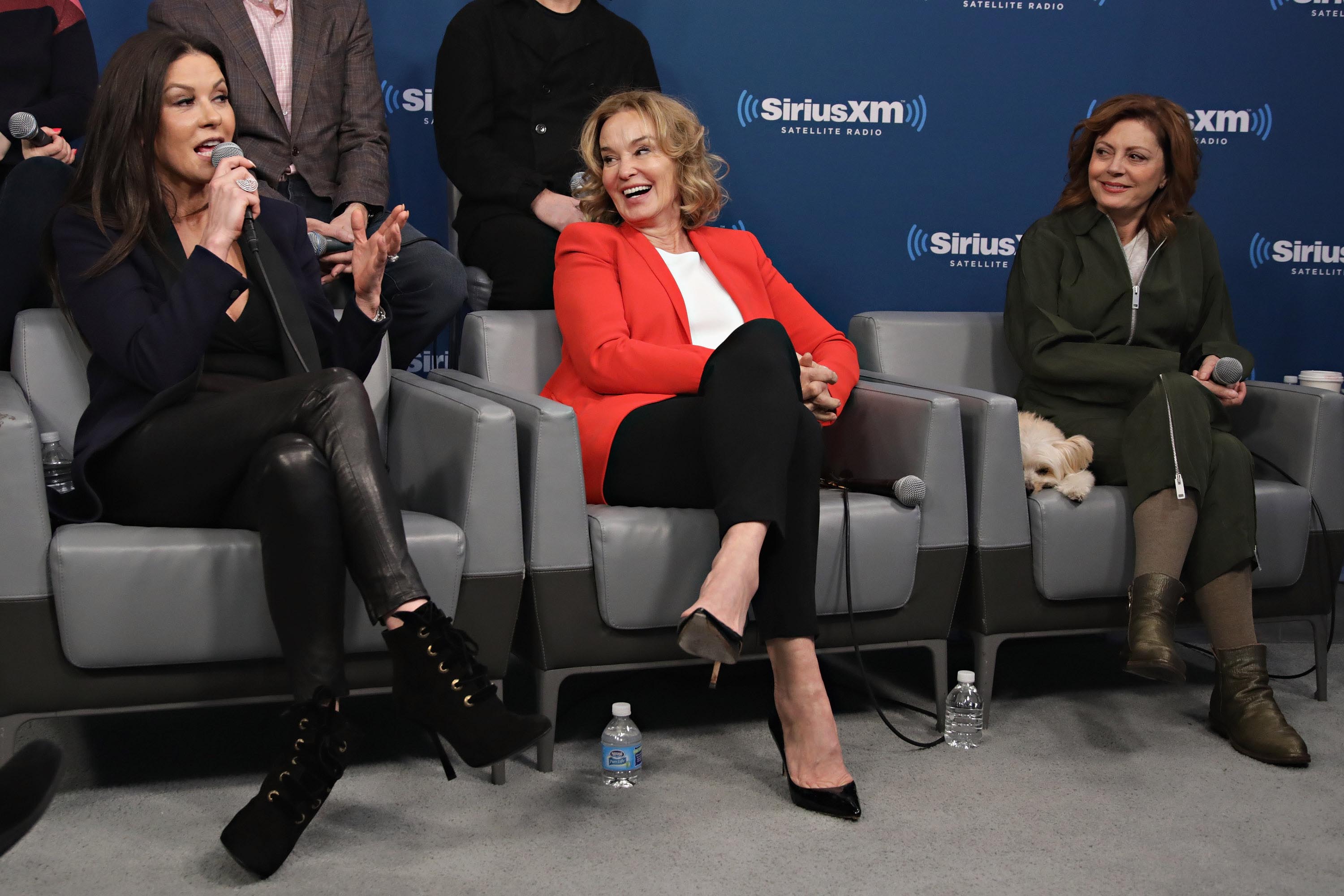 Catherine Zeta-Jones visits the SiriusXM Studios for the ‘Town Hall’