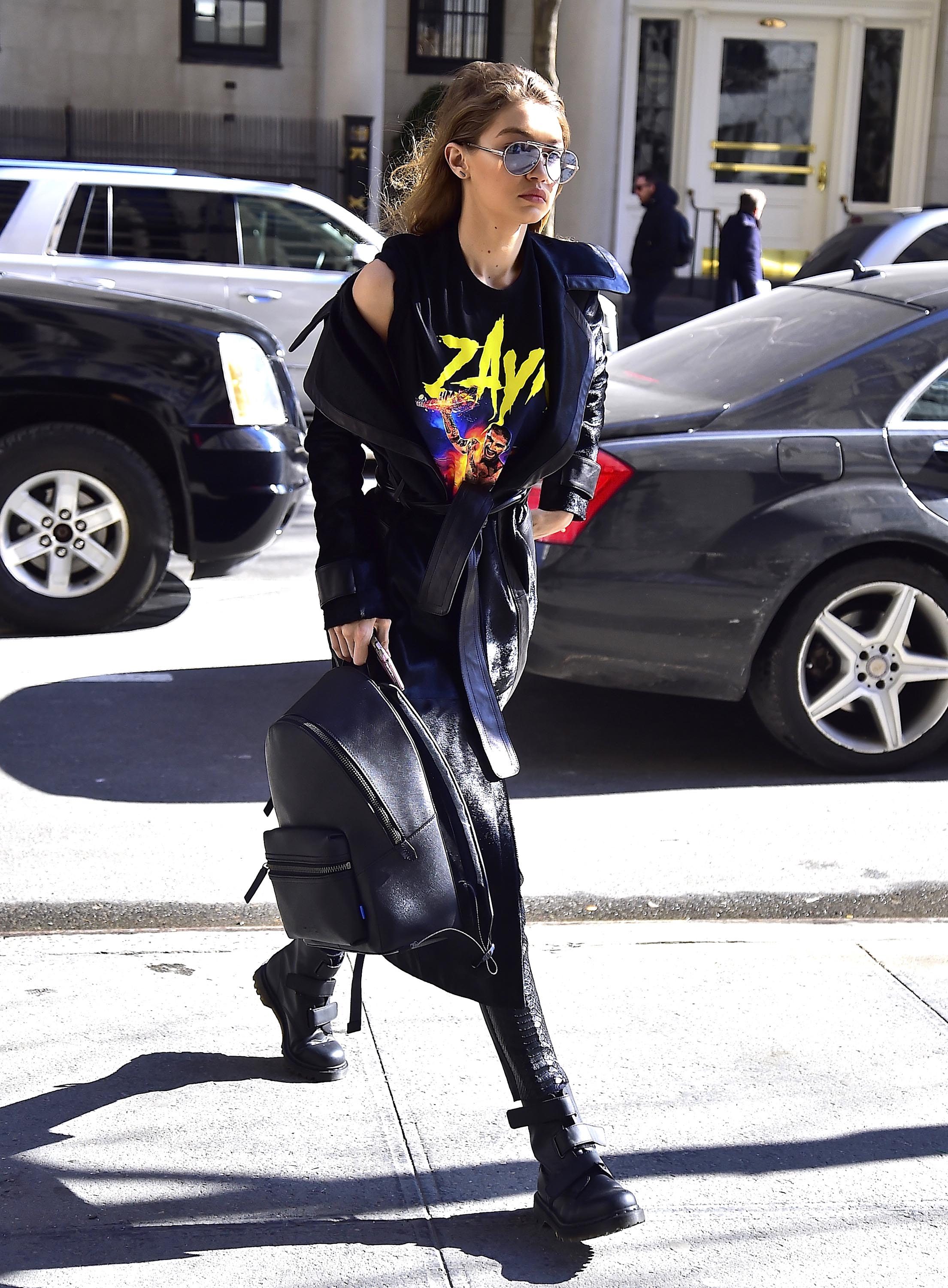 Gigi Hadid is seen in NYC