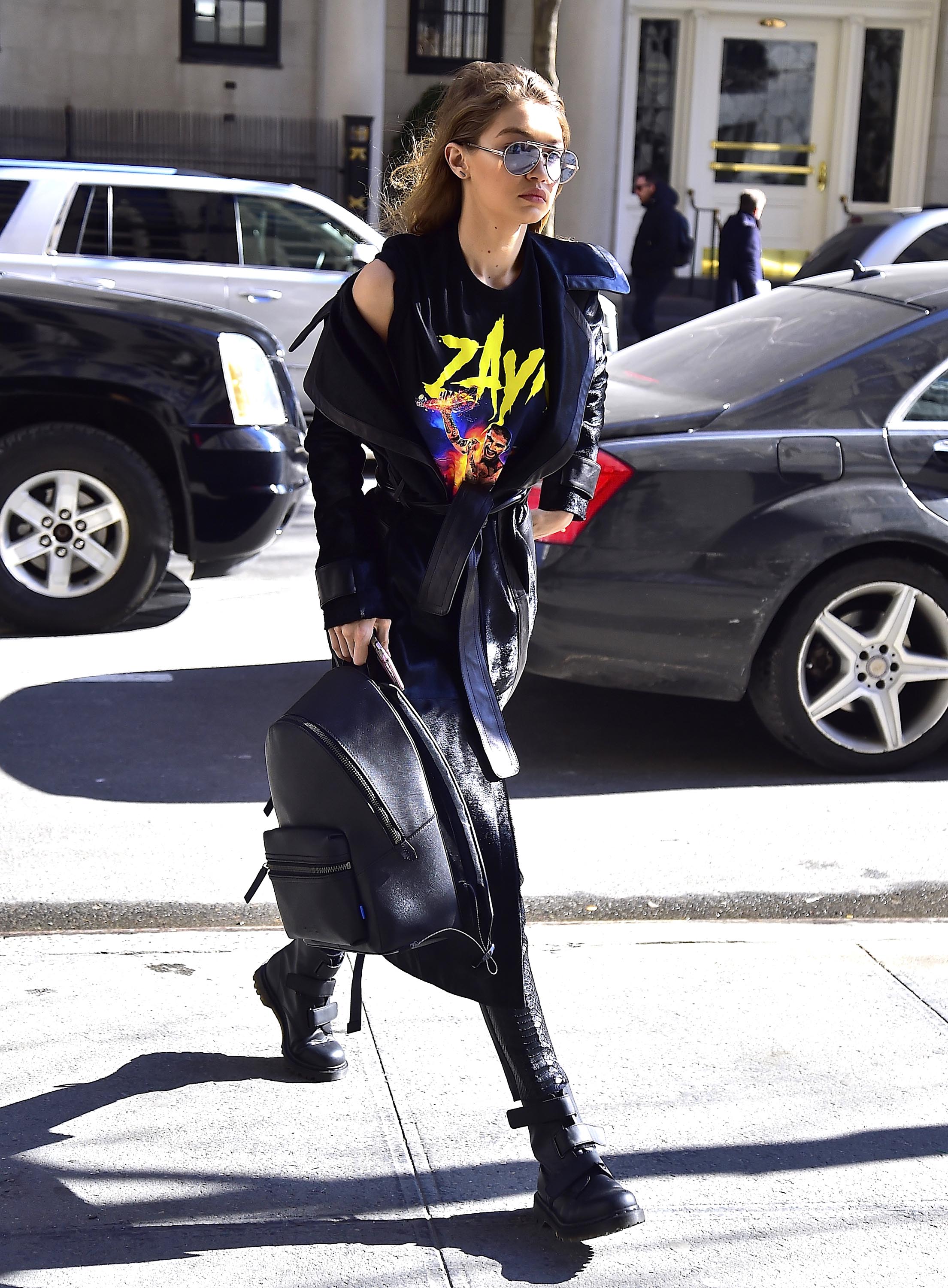 Gigi Hadid is seen in NYC