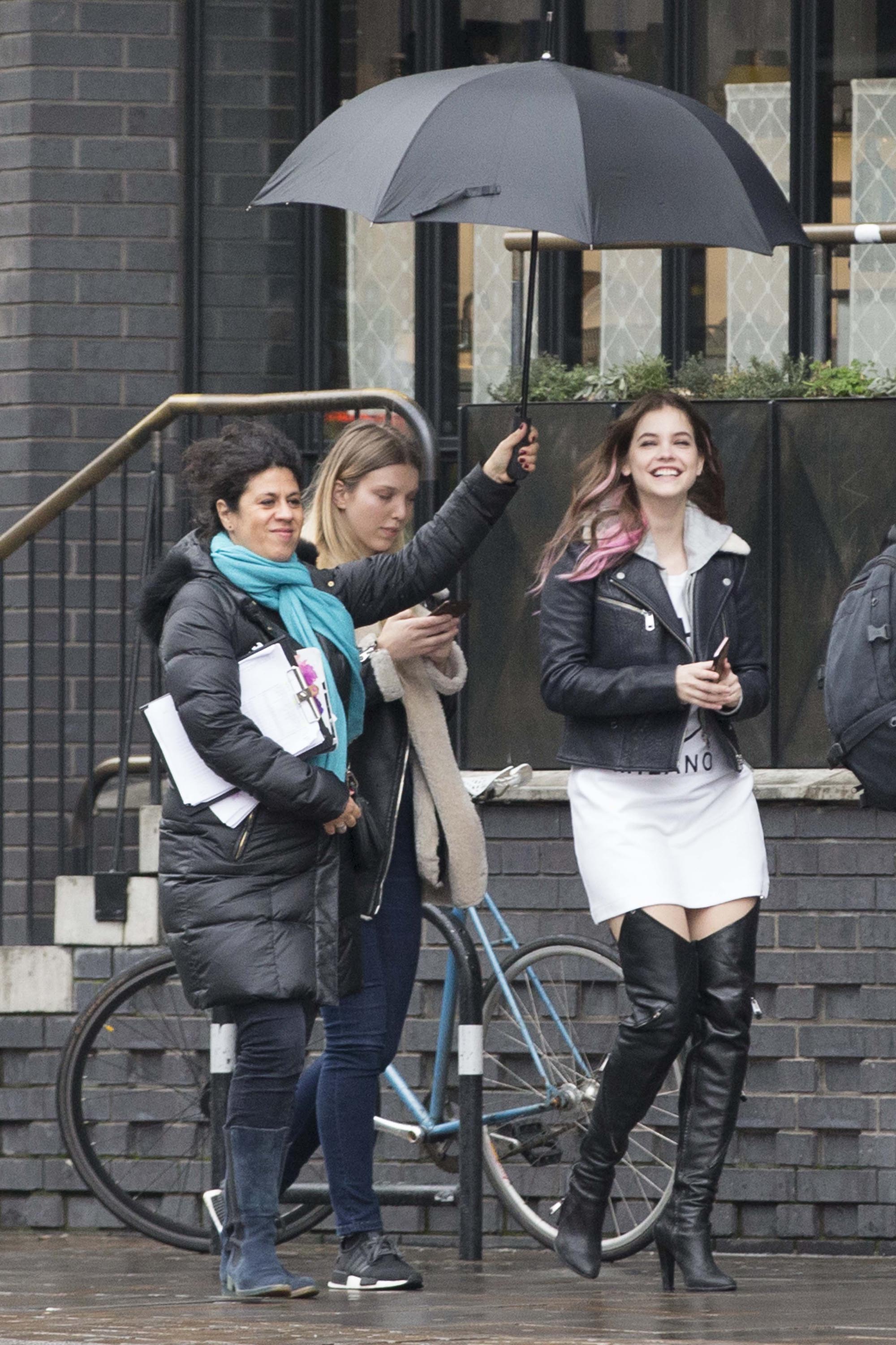 Barbara Palvin seen in East London