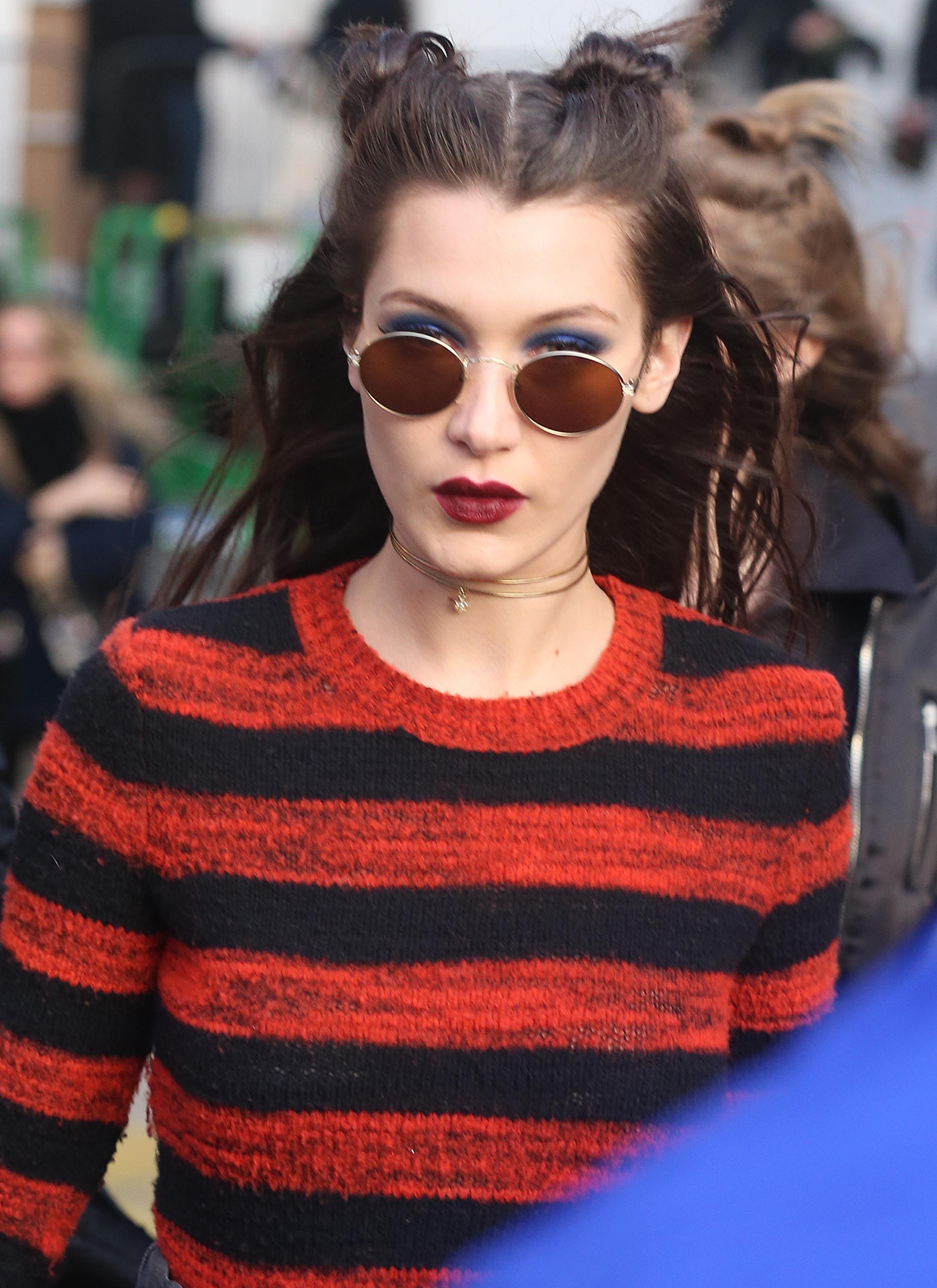 Bella Hadid attends the Michael Kors Collection Fall 2017 runway show