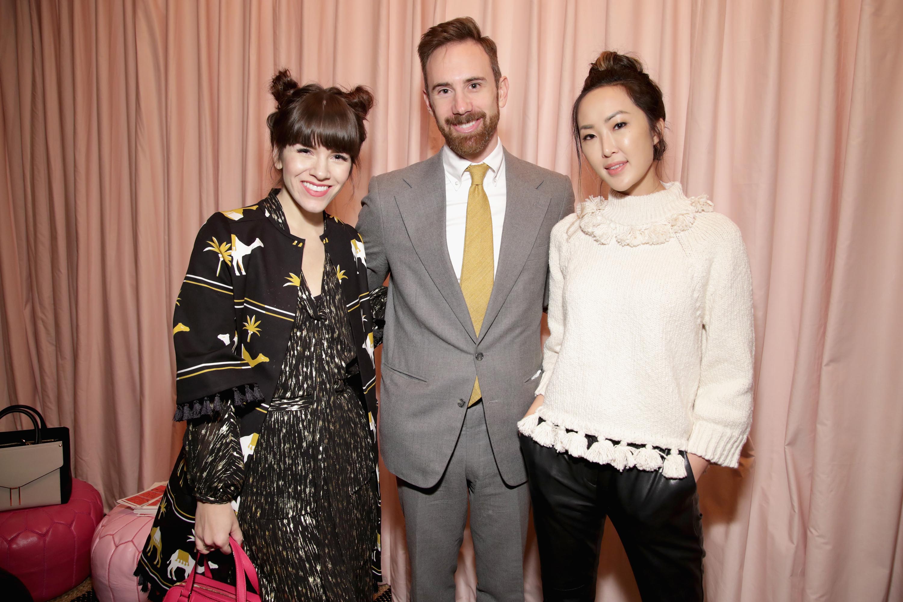 Chriselle Lim poses at kate spade new york Spring 2017 Fashion Presentation