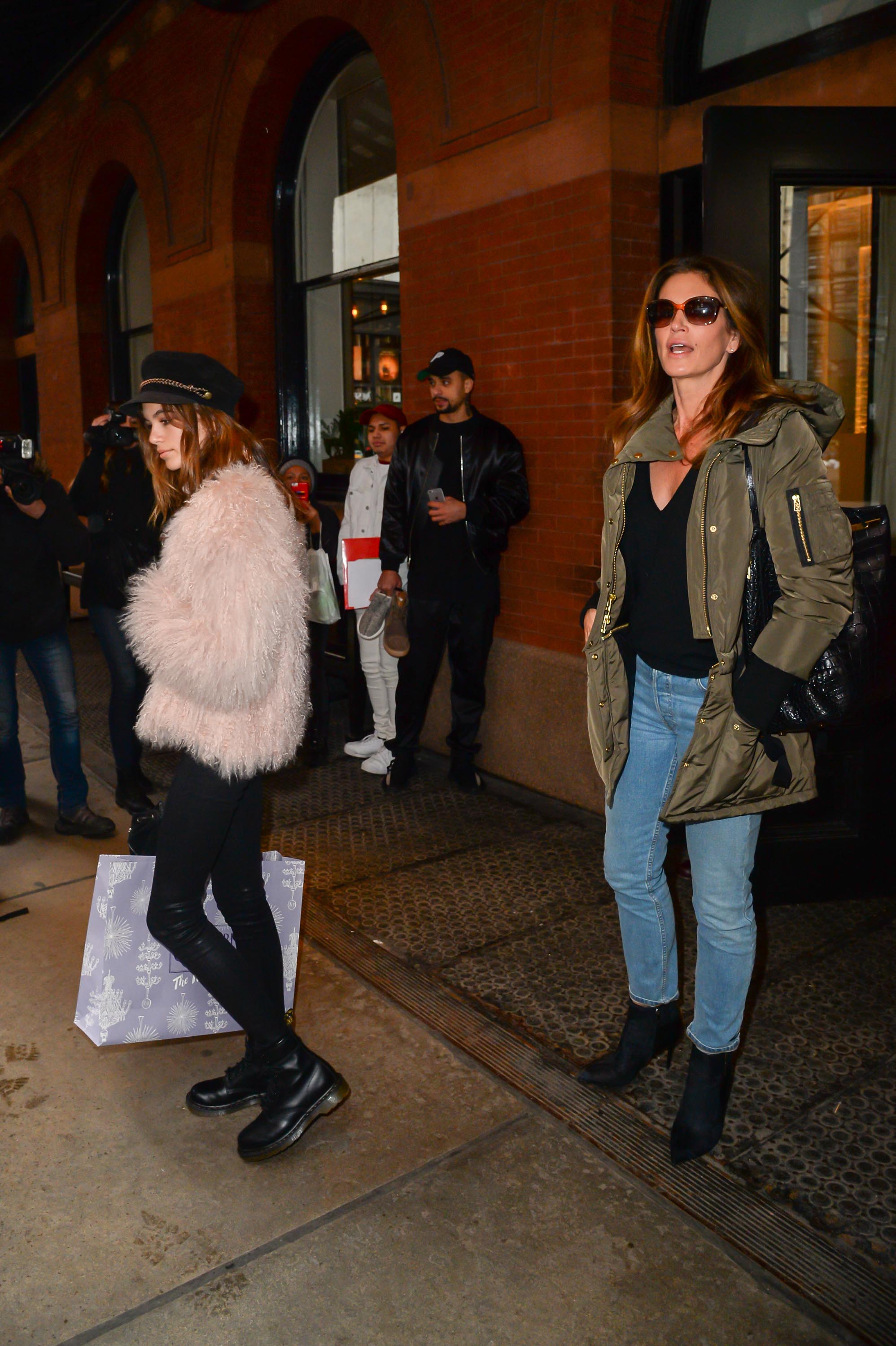 Kaia Gerber is seen in New York City.