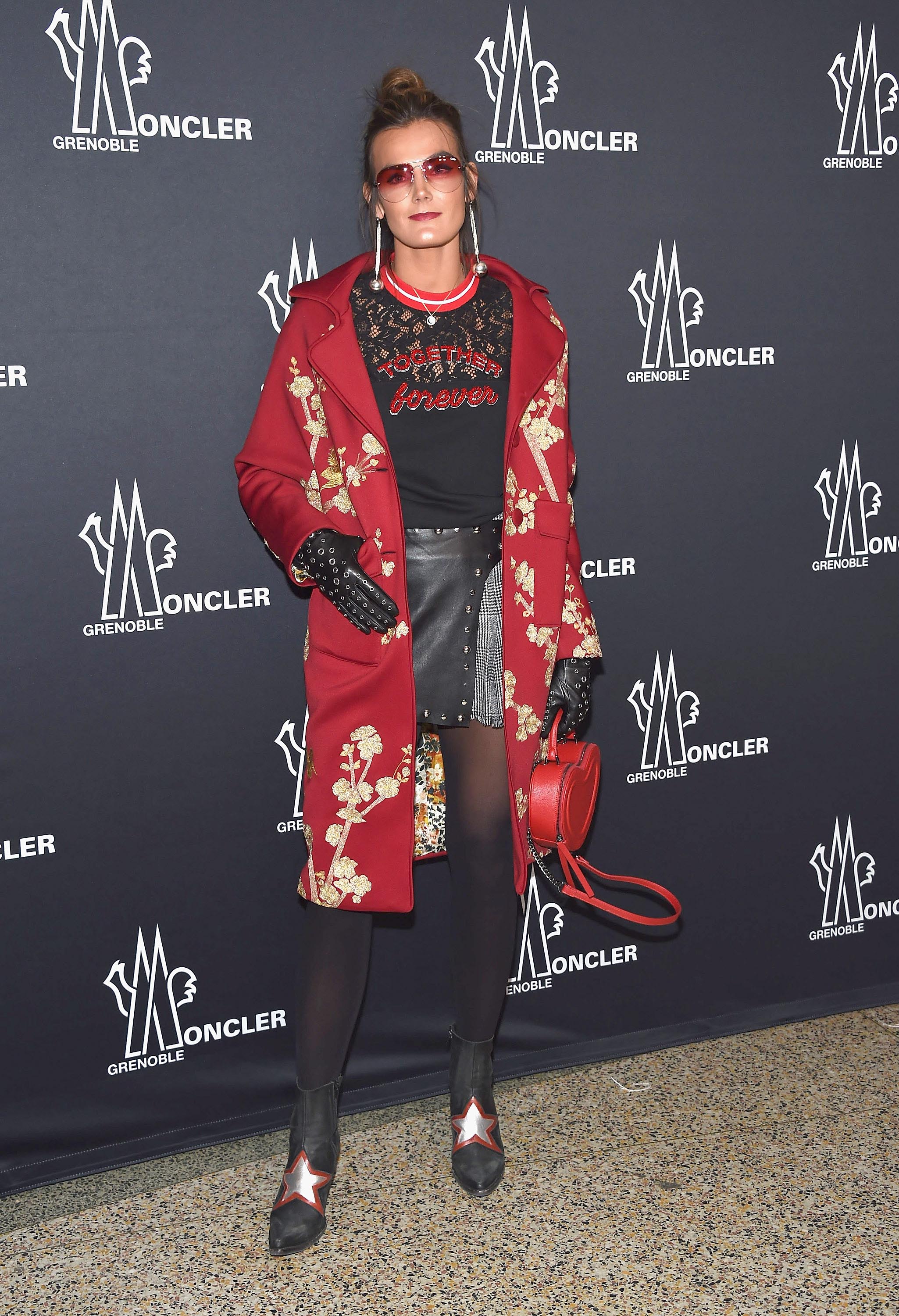 Tessa Barton attends the Moncler Grenoble fashion show