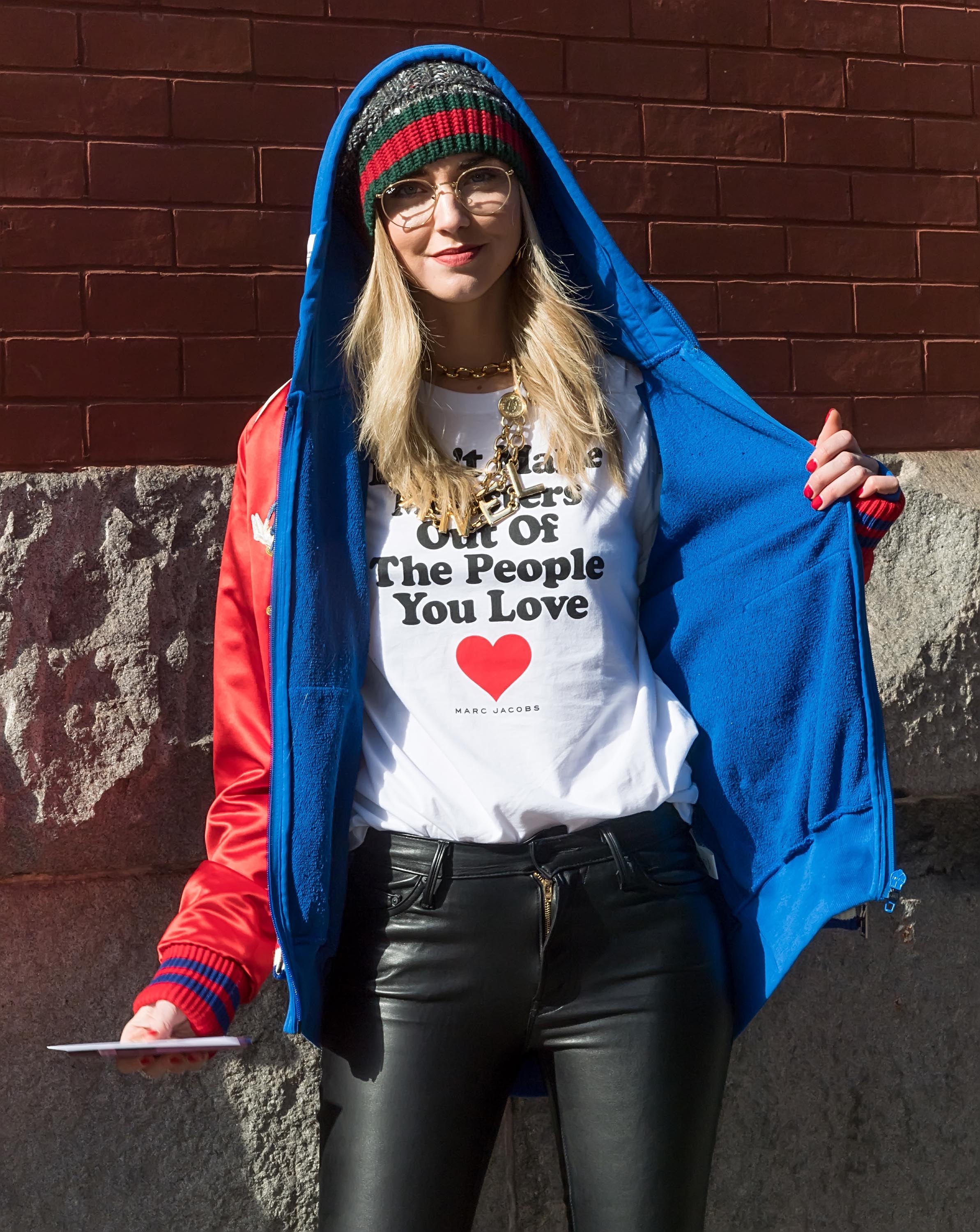 Chiara Ferragni attends Marc Jacobs show