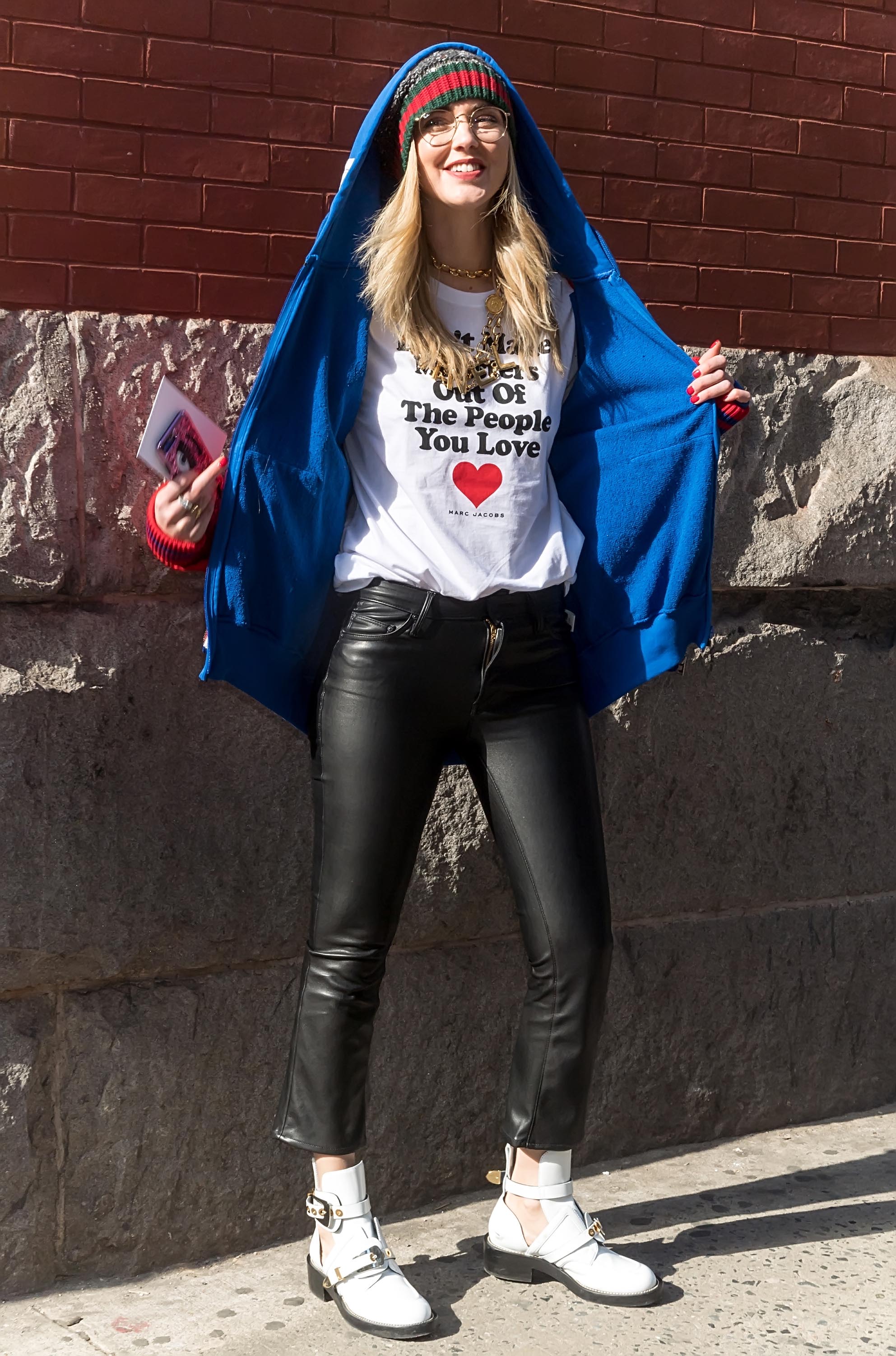 Chiara Ferragni attends Marc Jacobs show