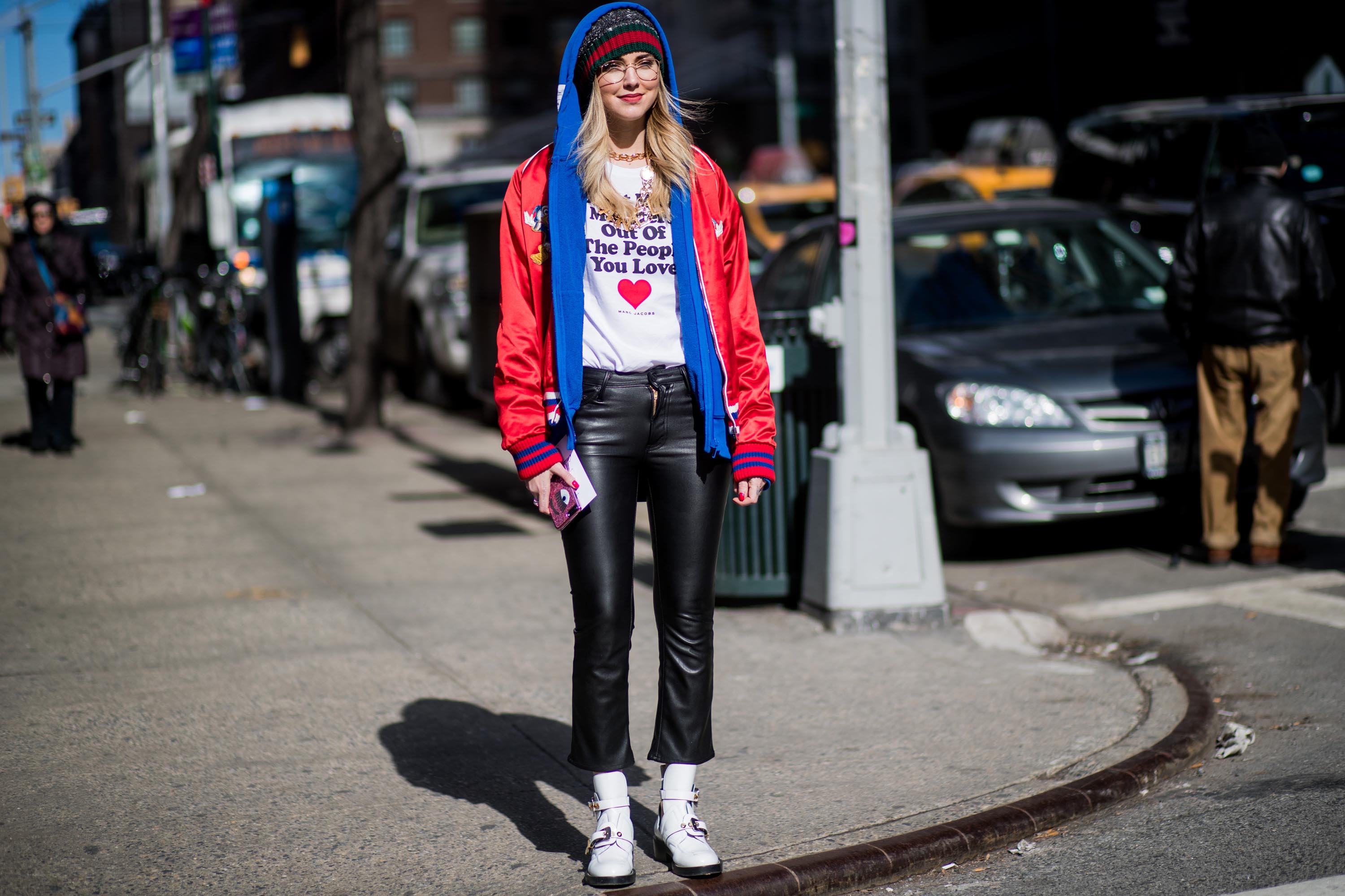 Chiara Ferragni attends Marc Jacobs show