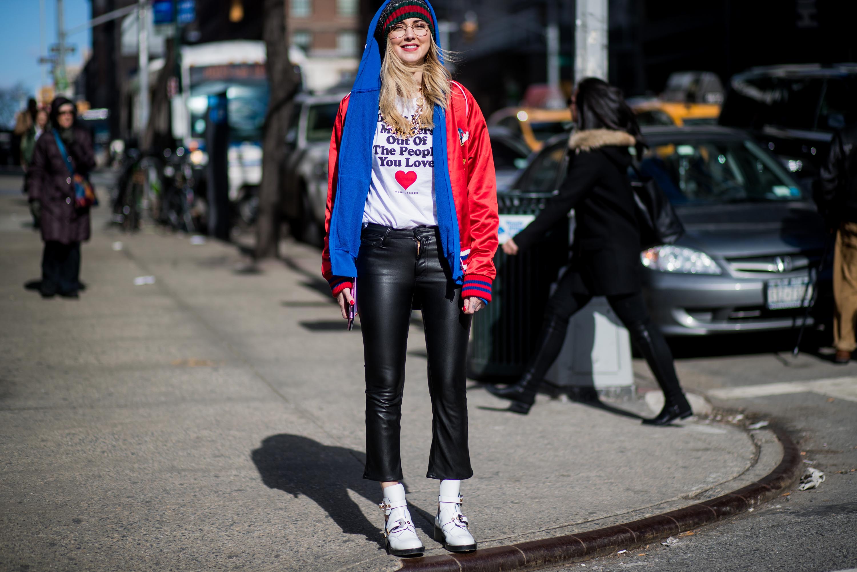 Chiara Ferragni attends Marc Jacobs show