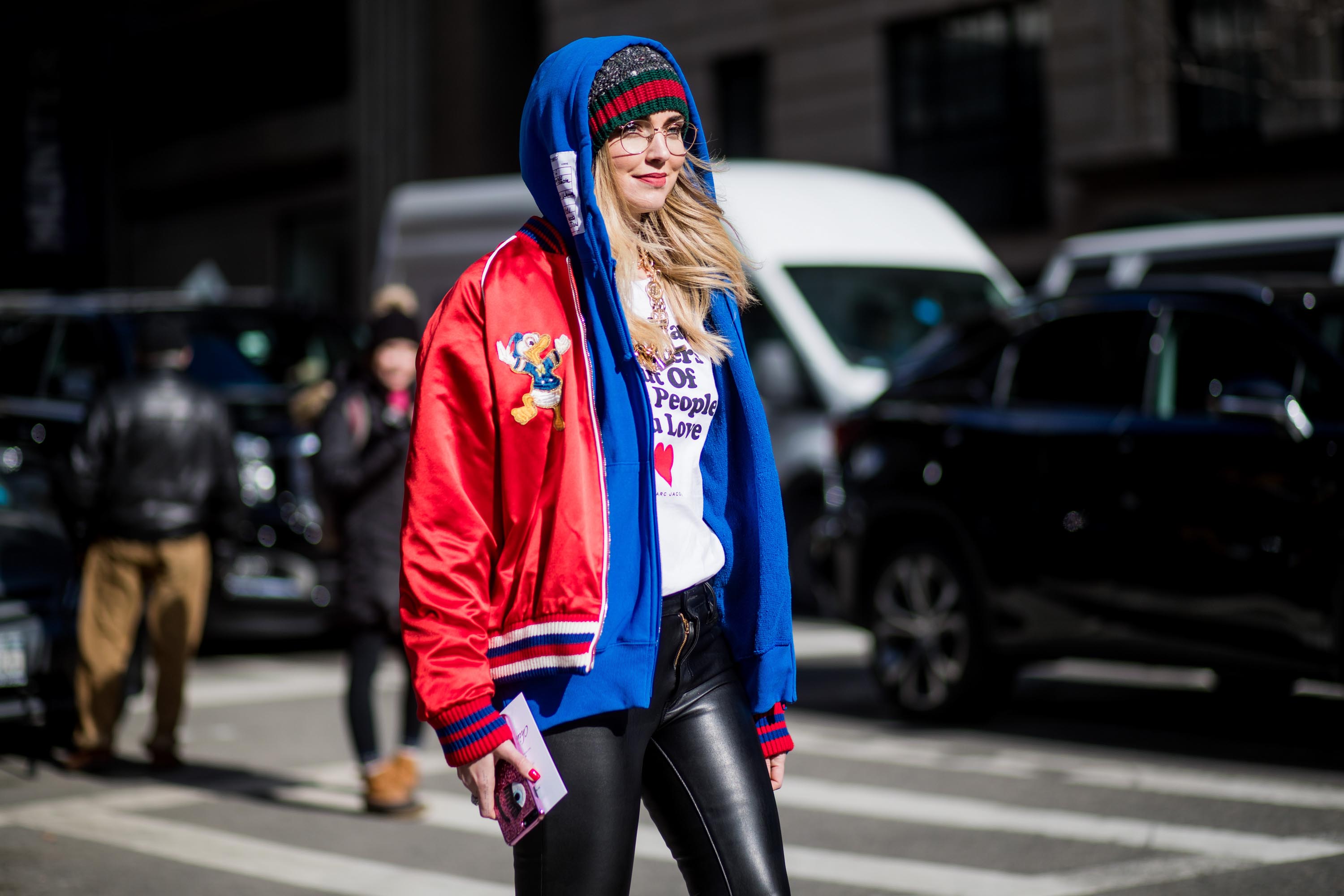 Chiara Ferragni attends Marc Jacobs show