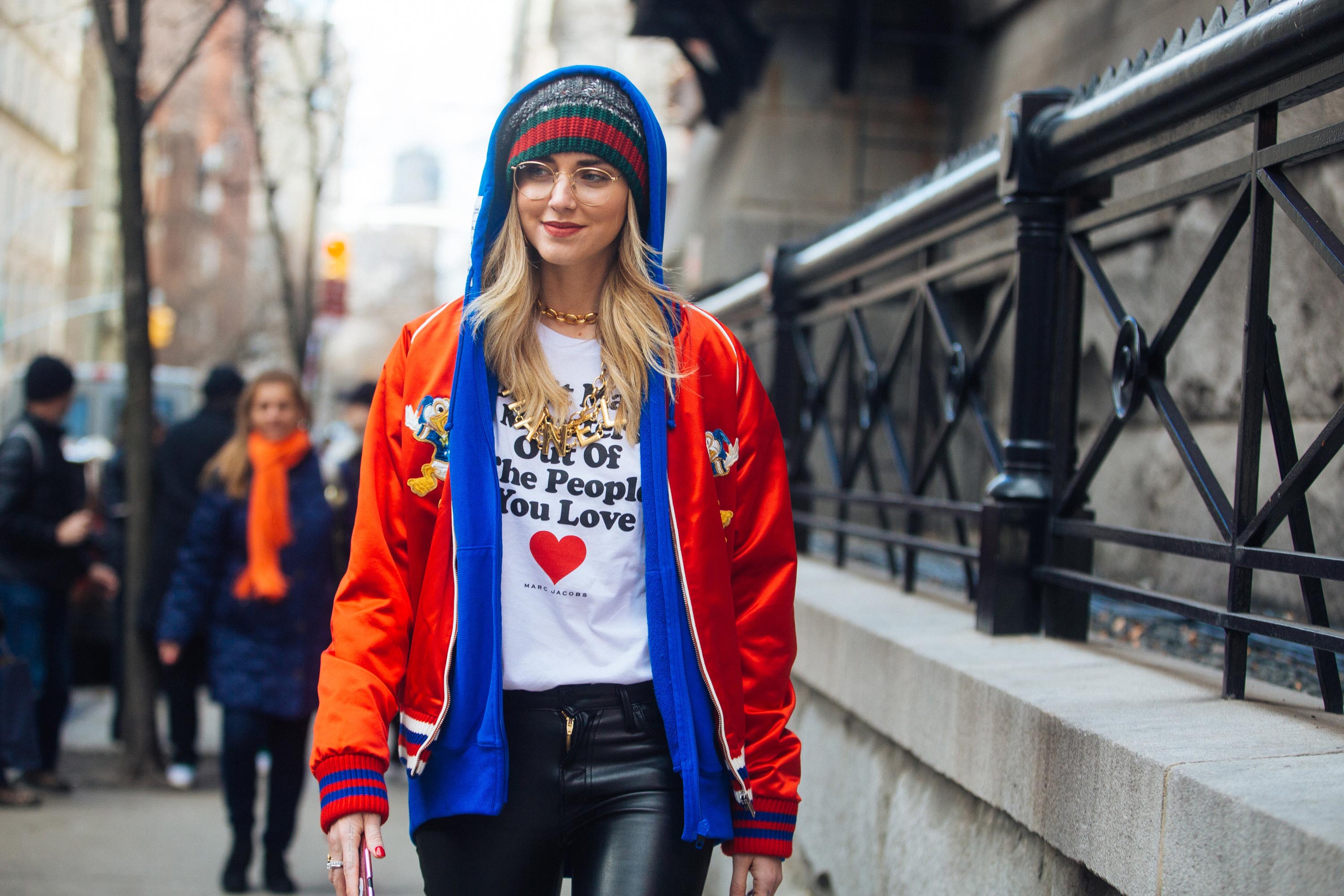 Chiara Ferragni attends Marc Jacobs show