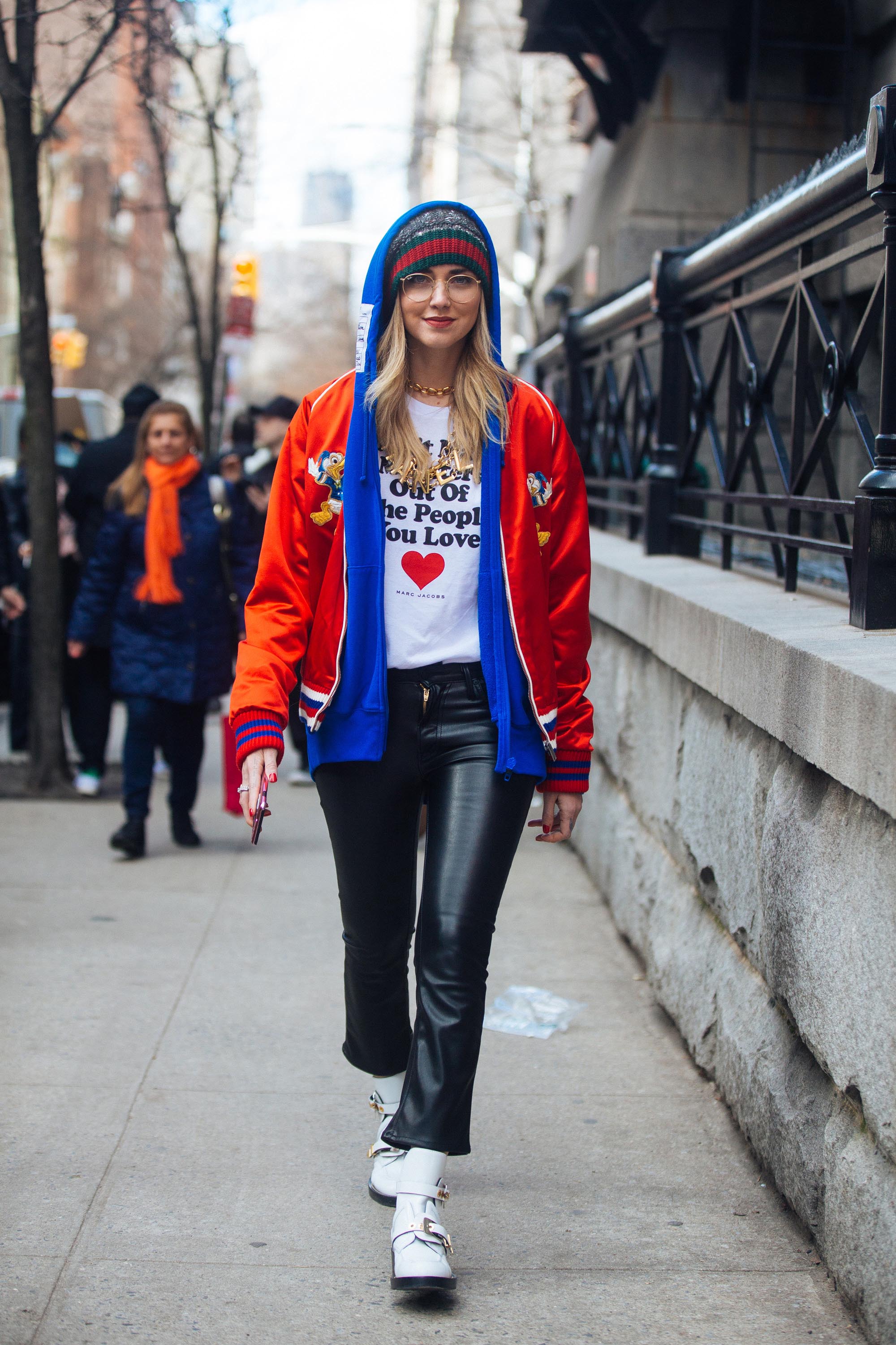 Chiara Ferragni attends Marc Jacobs show