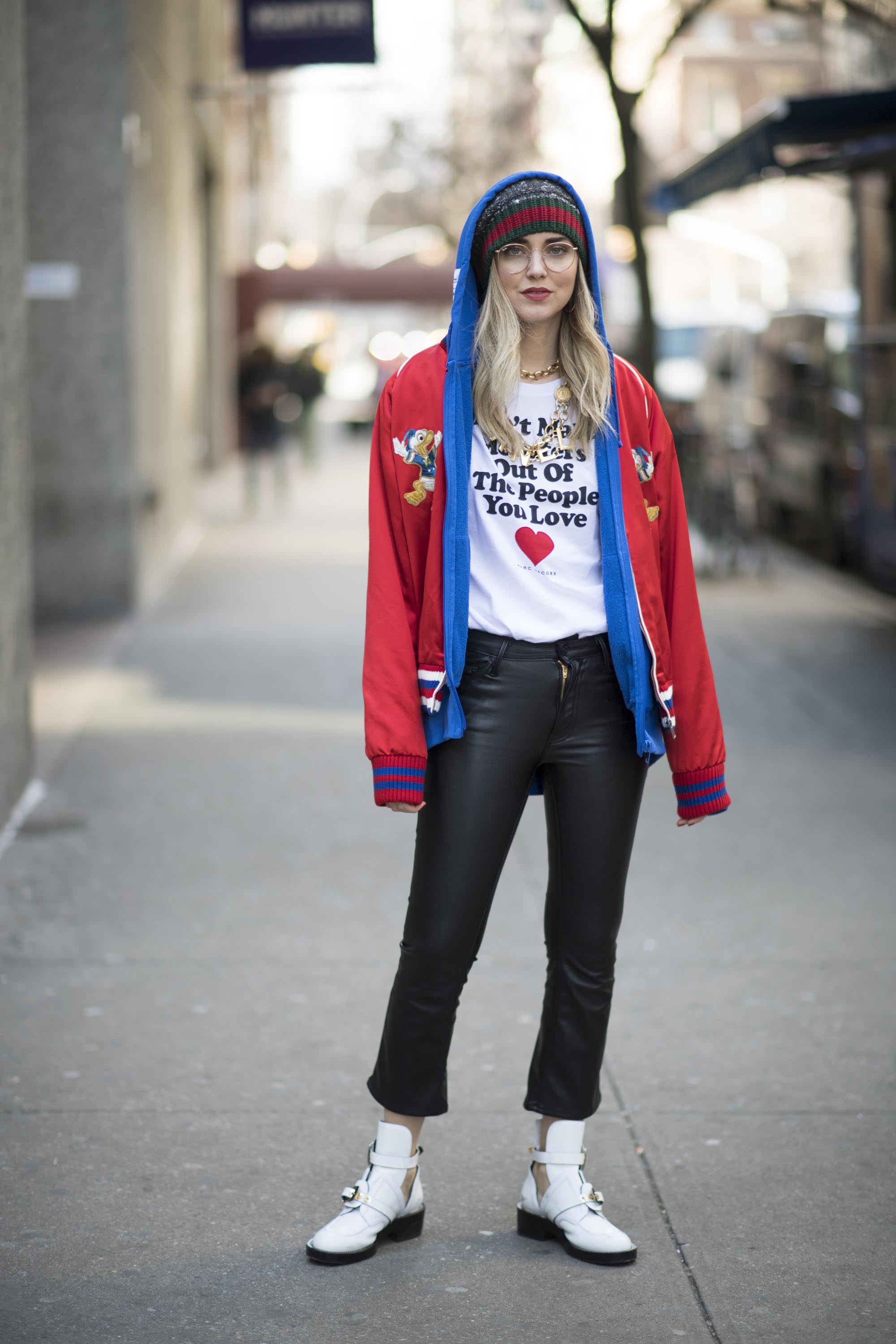 Chiara Ferragni attends Marc Jacobs show