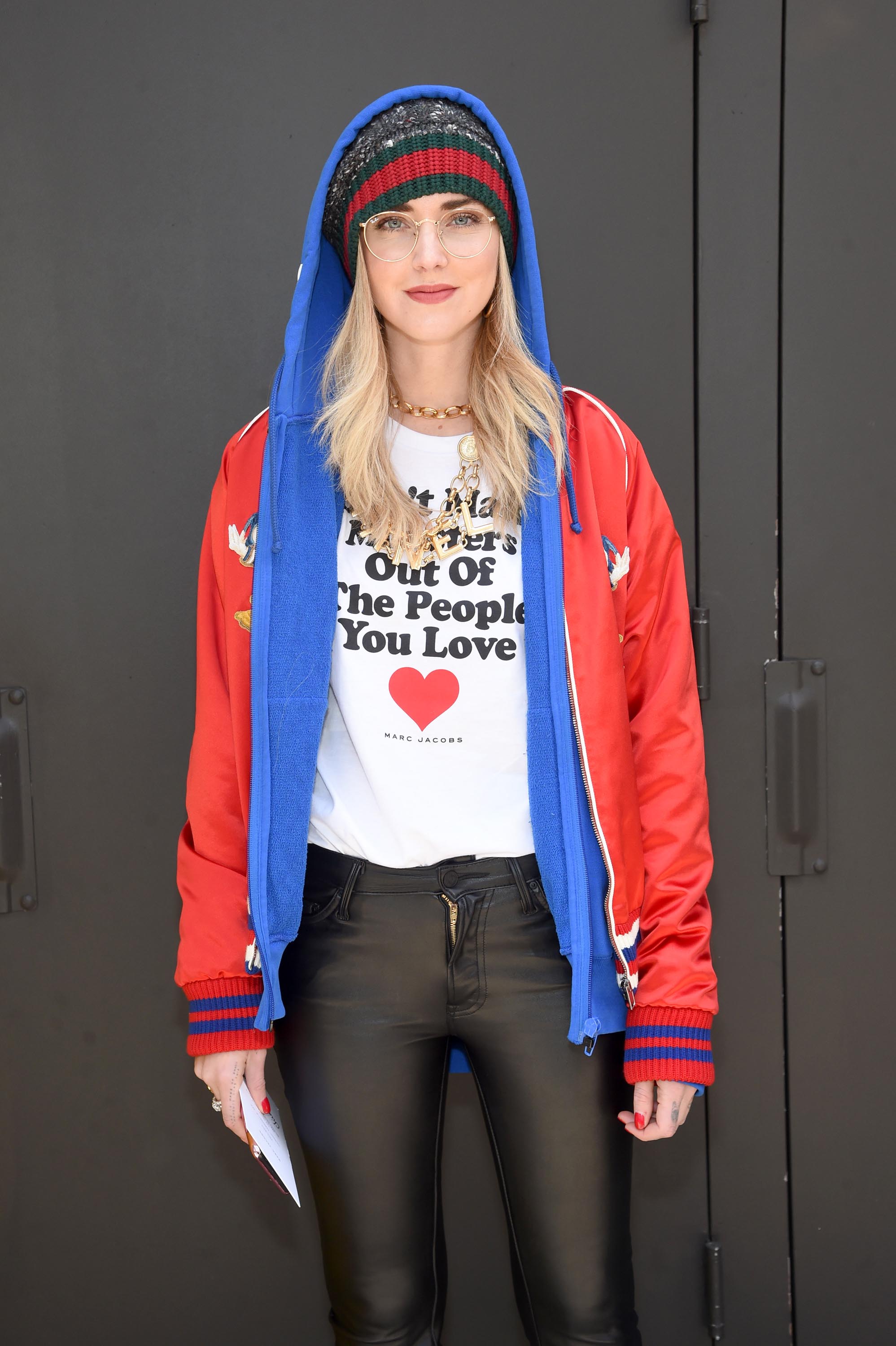 Chiara Ferragni attends Marc Jacobs show