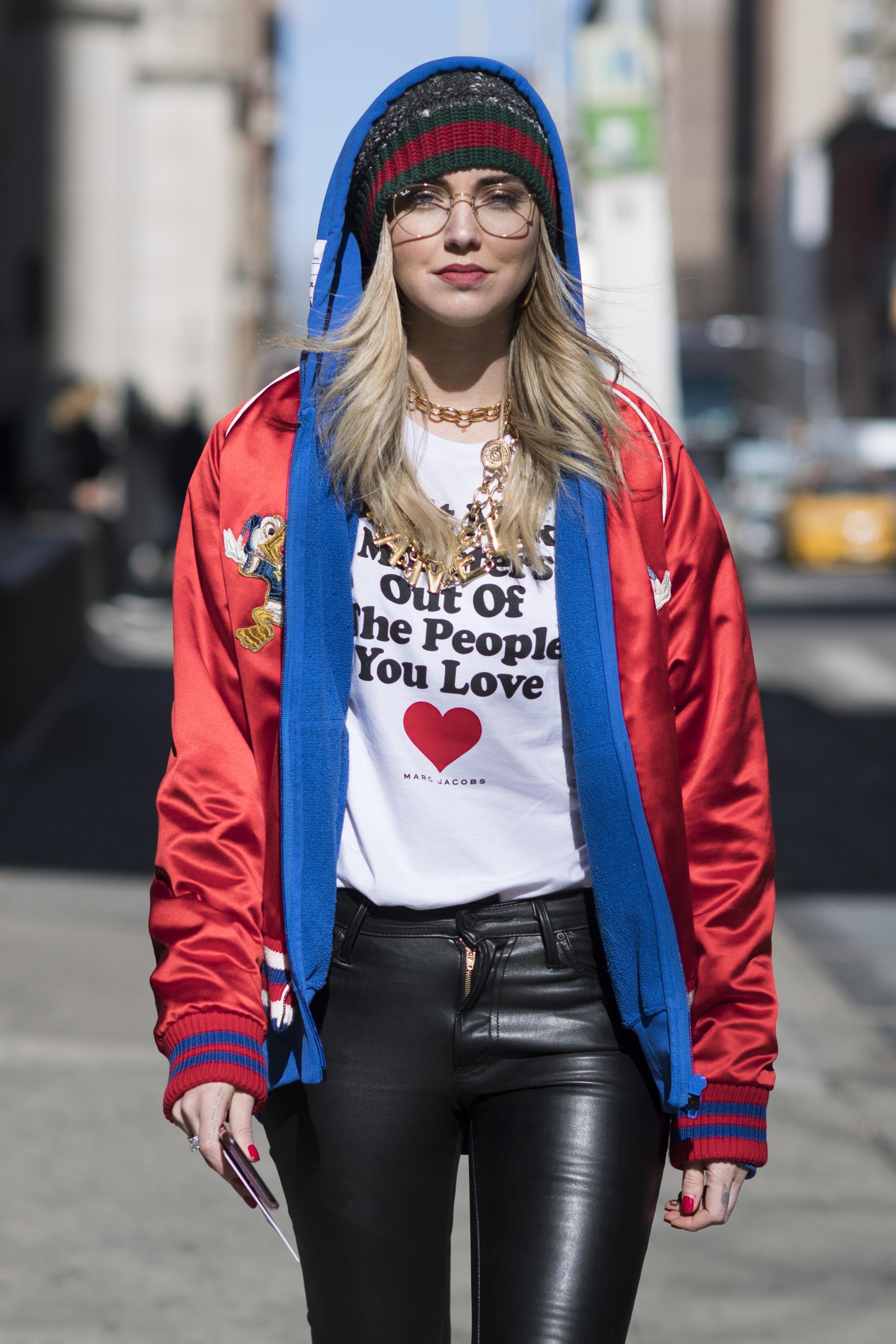 Chiara Ferragni attends Marc Jacobs show