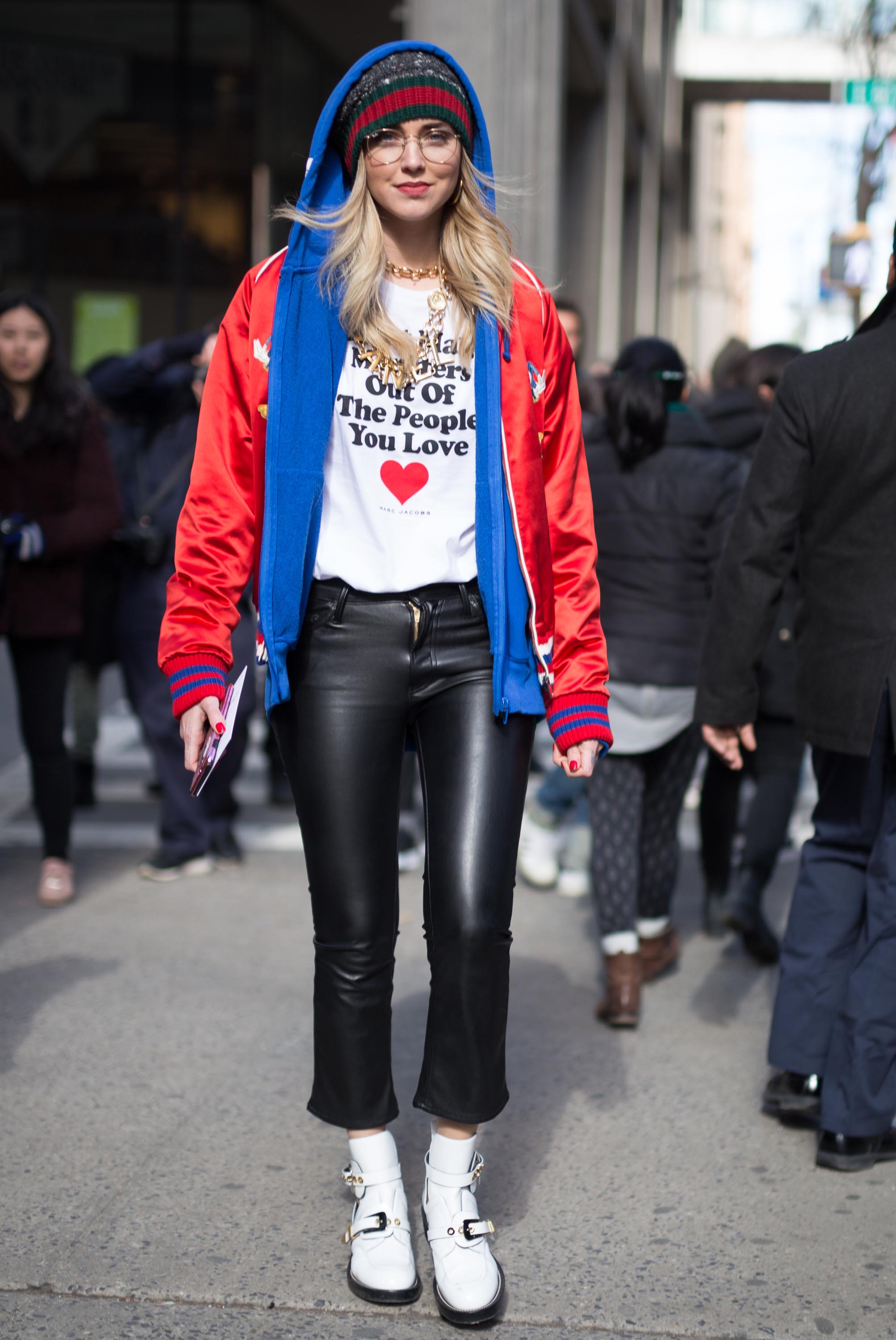 Chiara Ferragni attends Marc Jacobs show