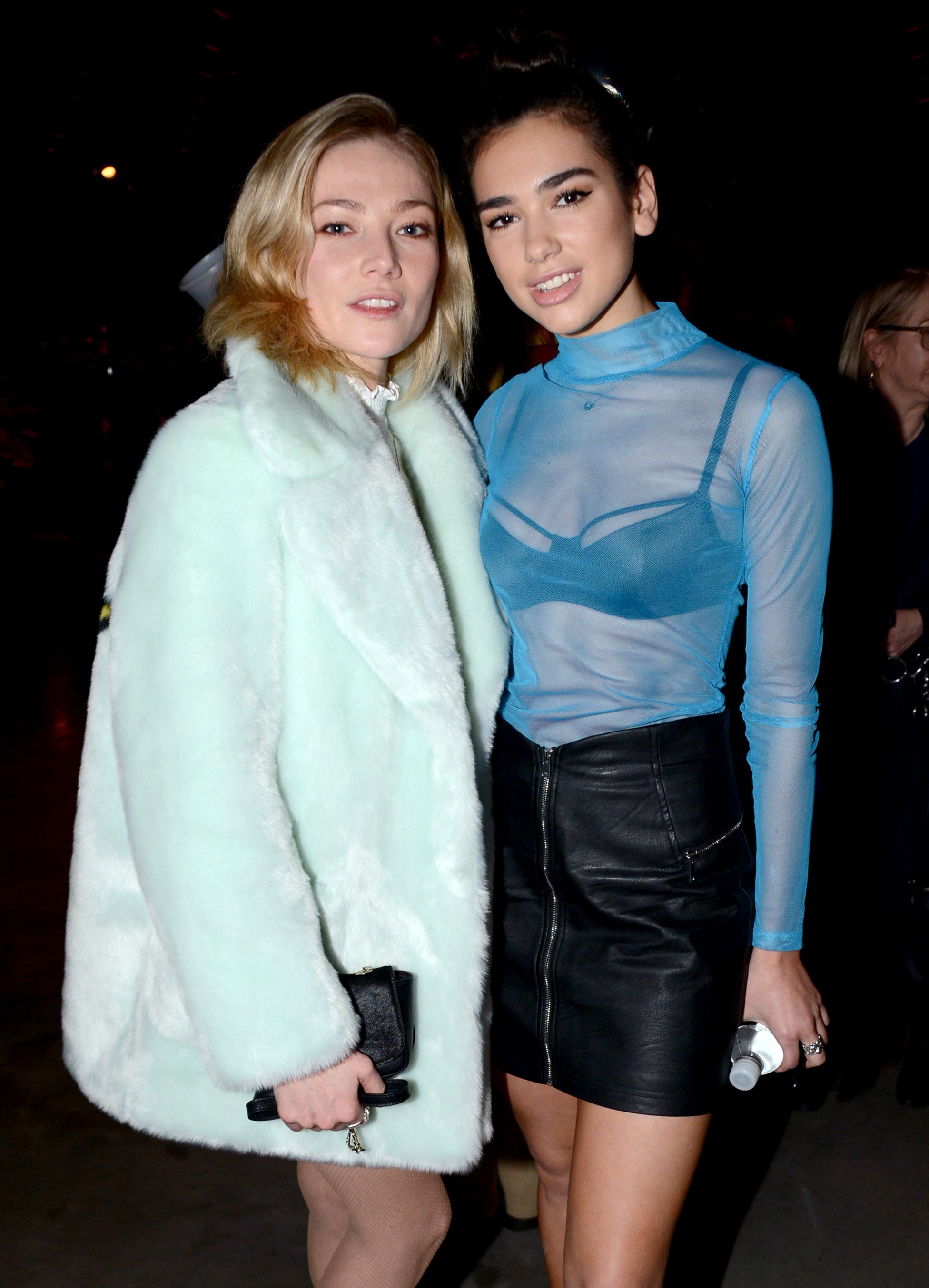 Dua Lipa attends Topshop’s London Fashion Week show