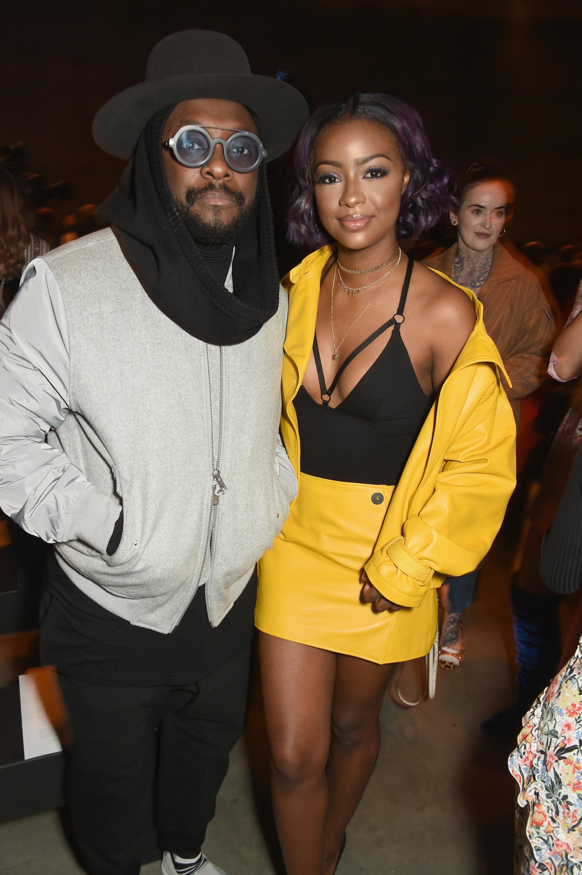 Justine Skye attends Topshop’s London Fashion Week show