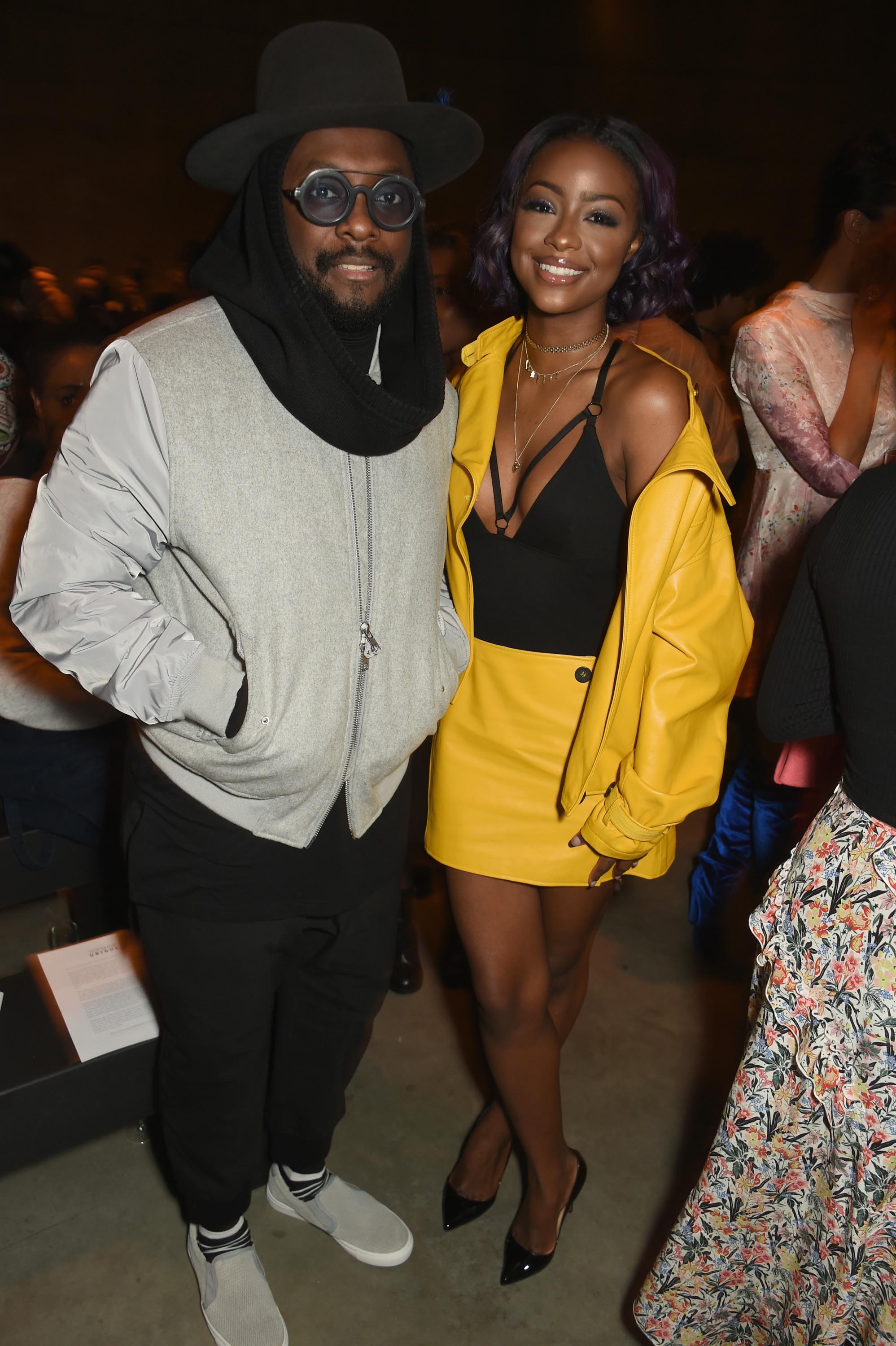 Justine Skye attends Topshop’s London Fashion Week show