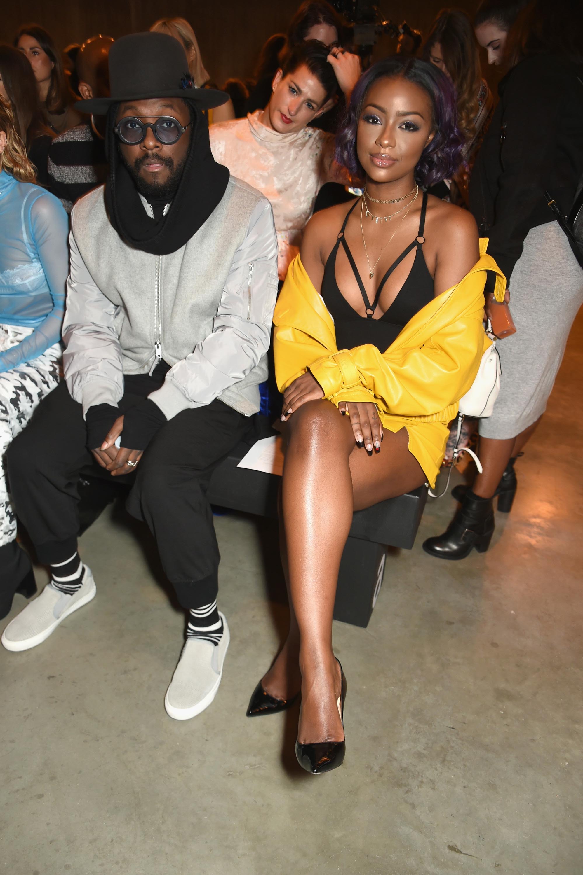 Justine Skye attends Topshop’s London Fashion Week show