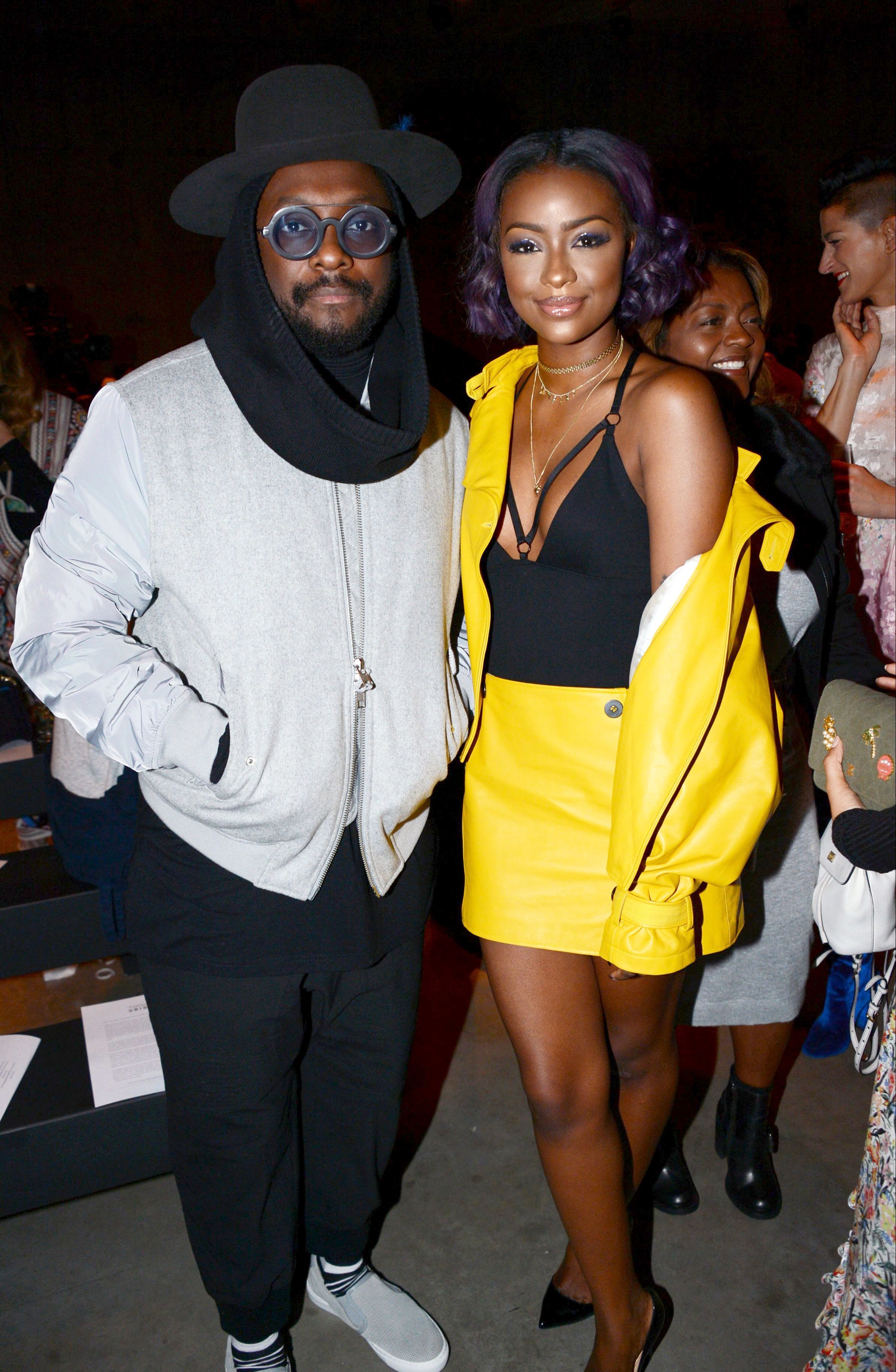 Justine Skye attends Topshop’s London Fashion Week show