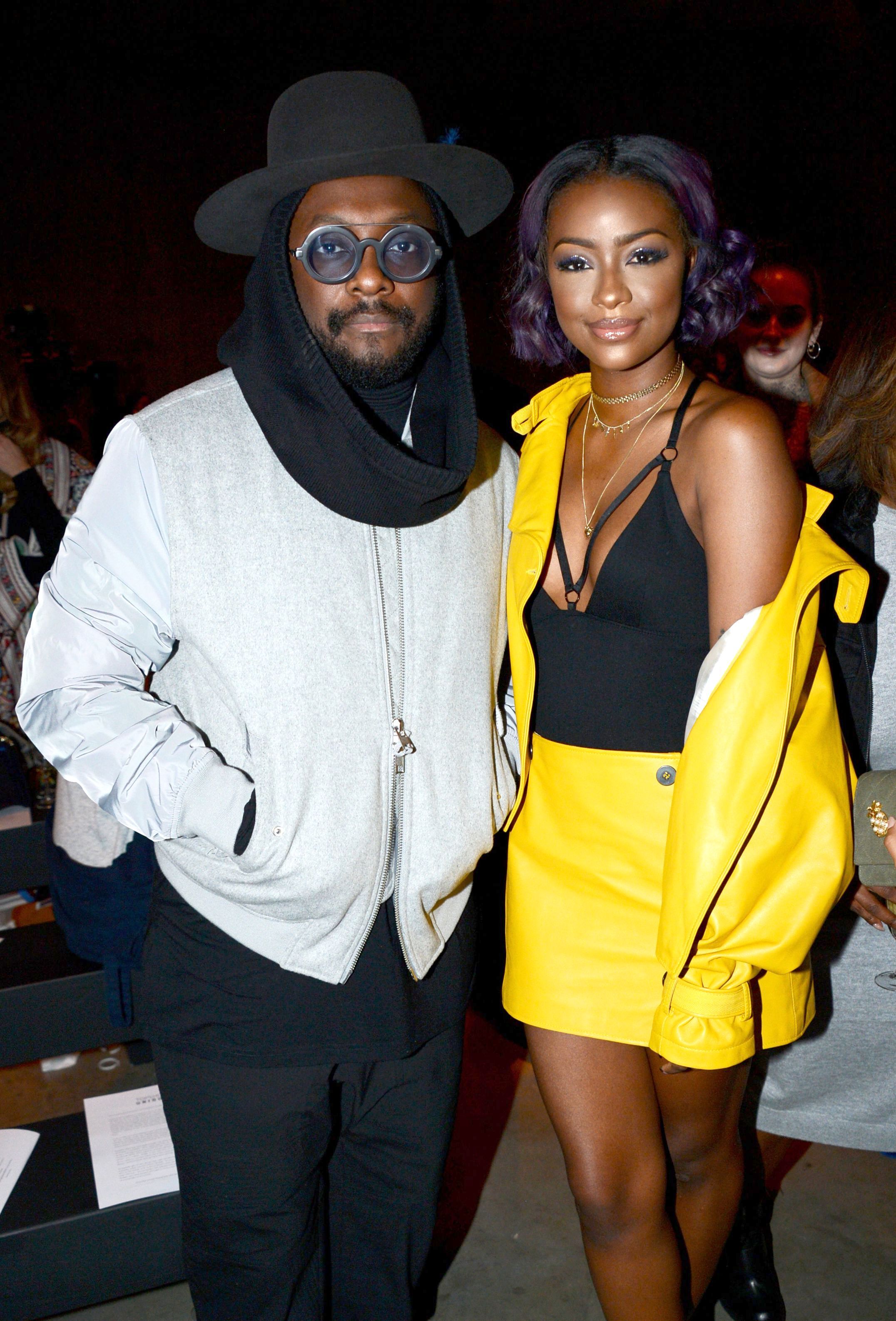 Justine Skye attends Topshop’s London Fashion Week show