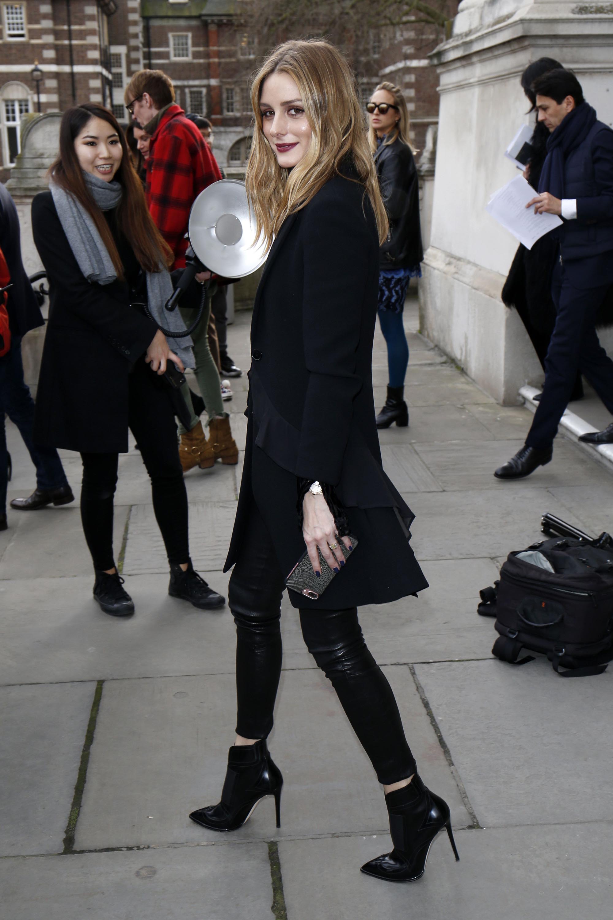 Olivia Palmero attends Christopher Kane show