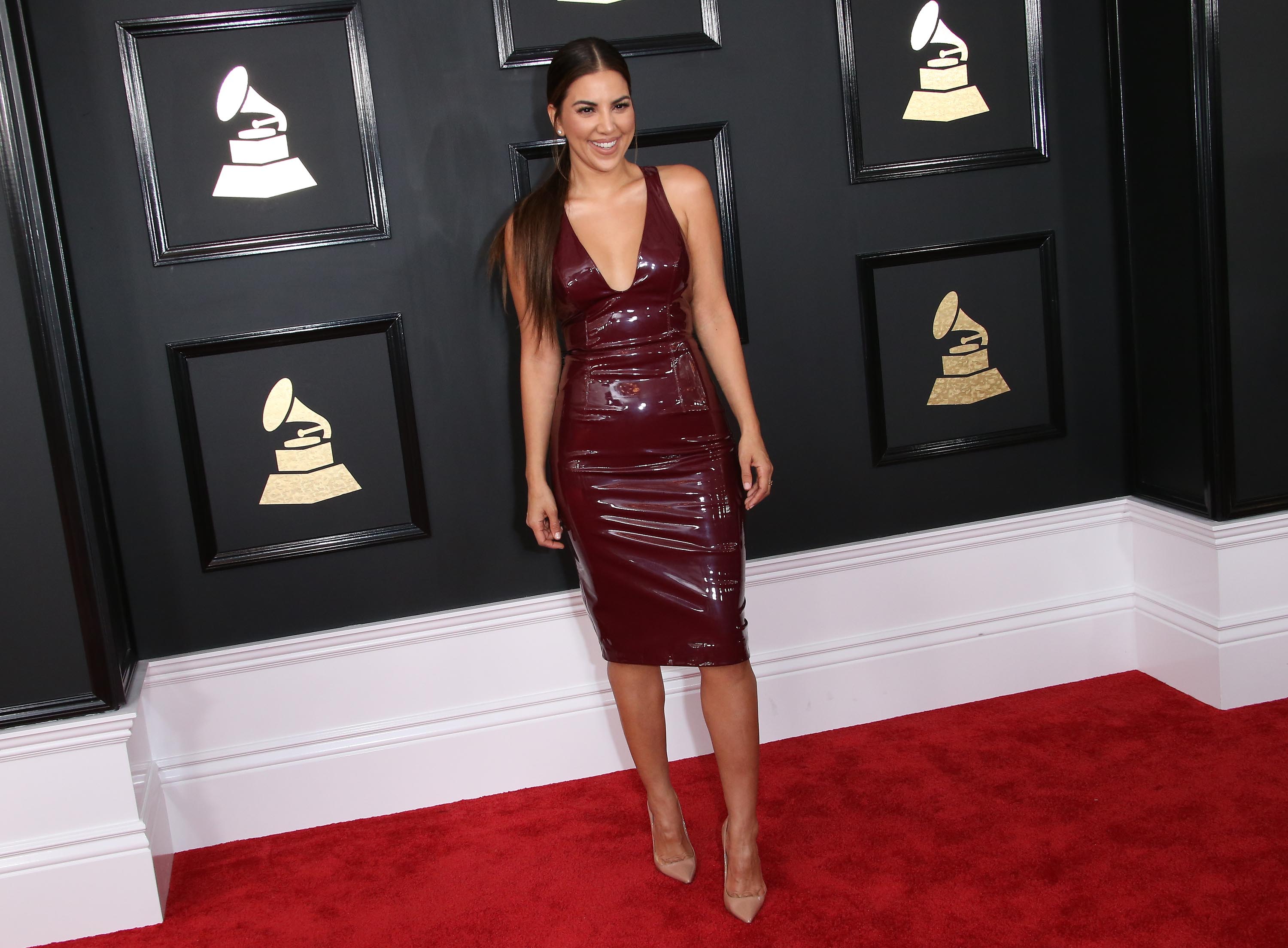 Liz Hernandez attends The 59th GRAMMY Awards