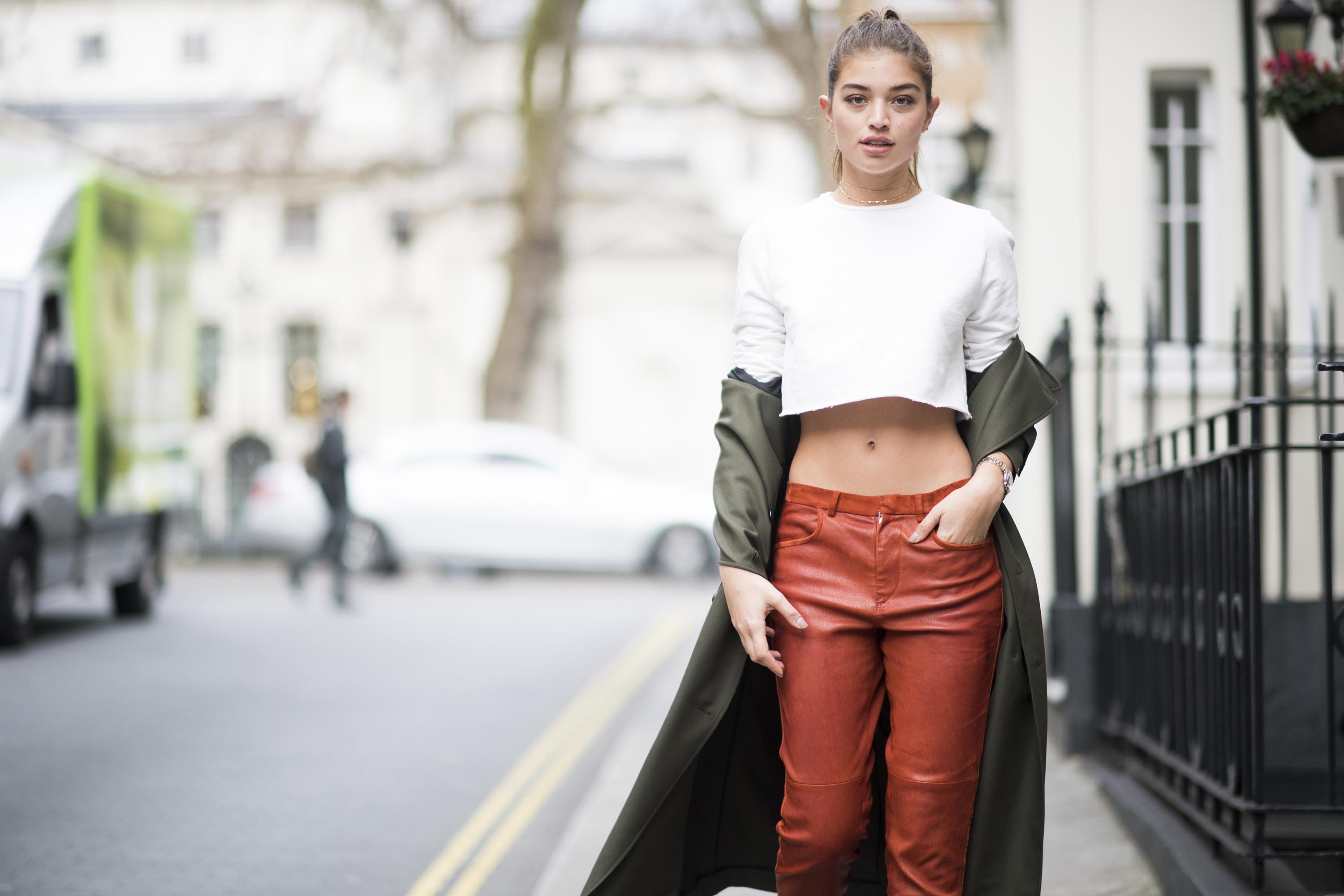 Sarah Harris street style in London