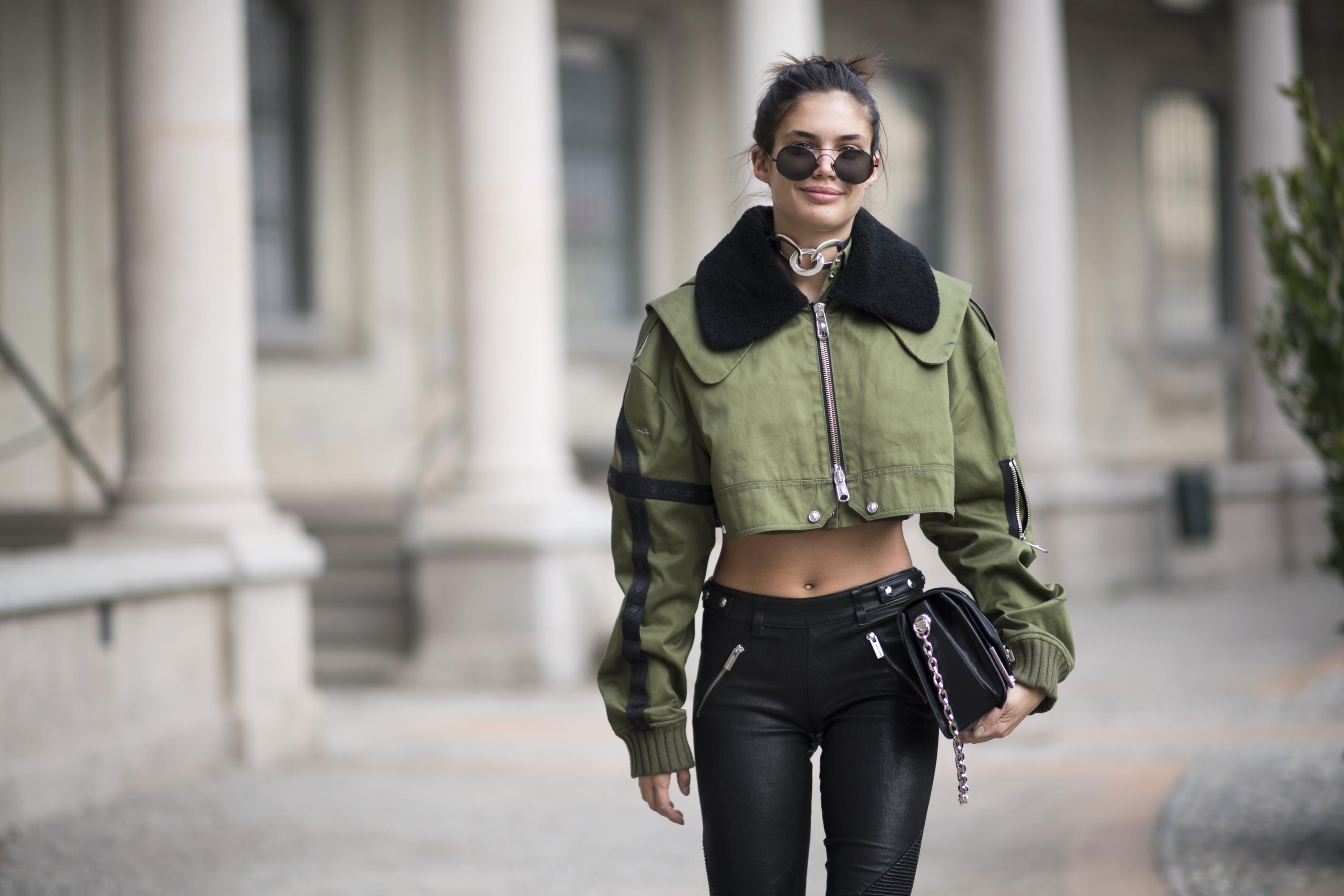 Sara Sampaio street style in Milan