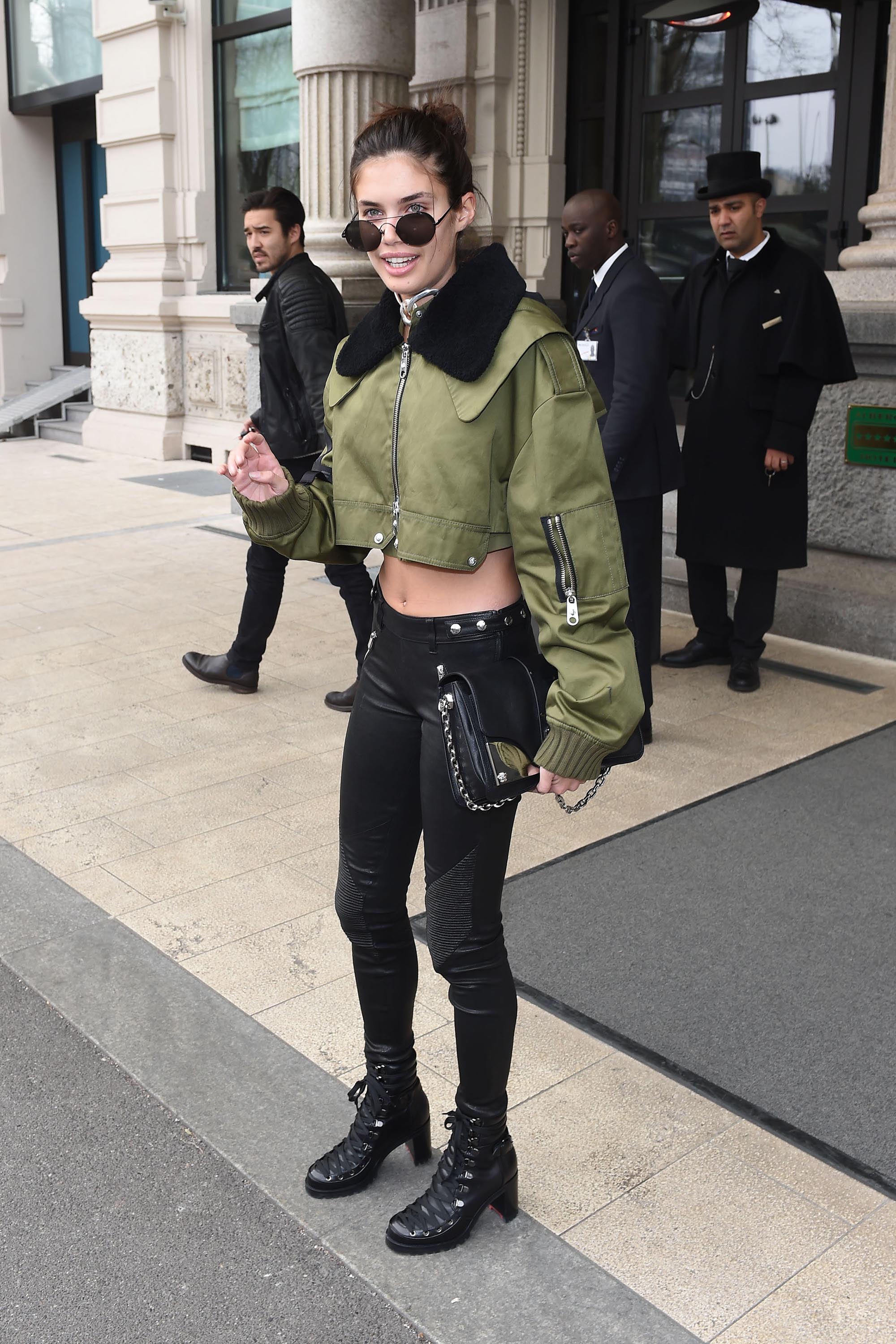 Sara Sampaio street style in Milan