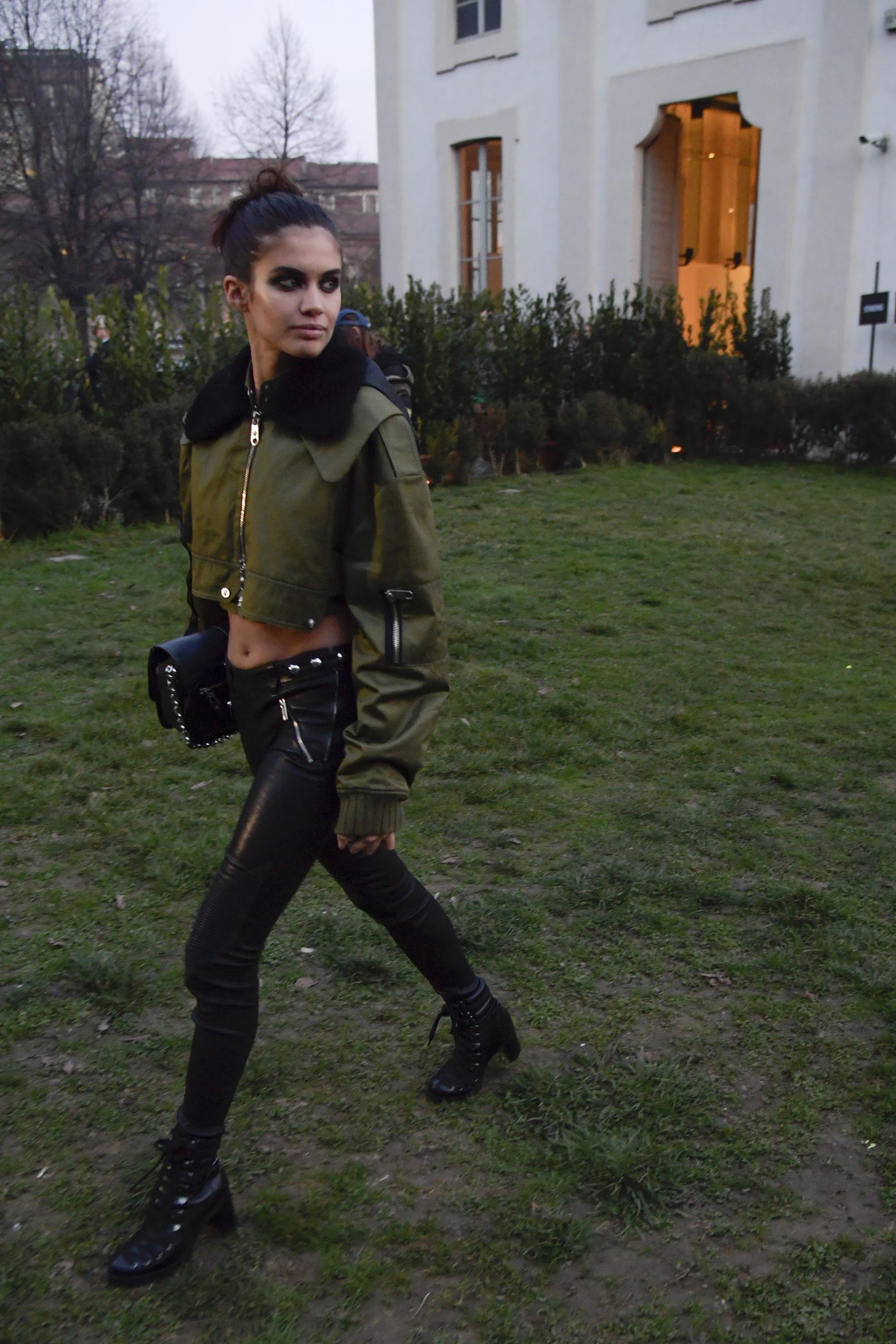 Sara Sampaio street style in Milan