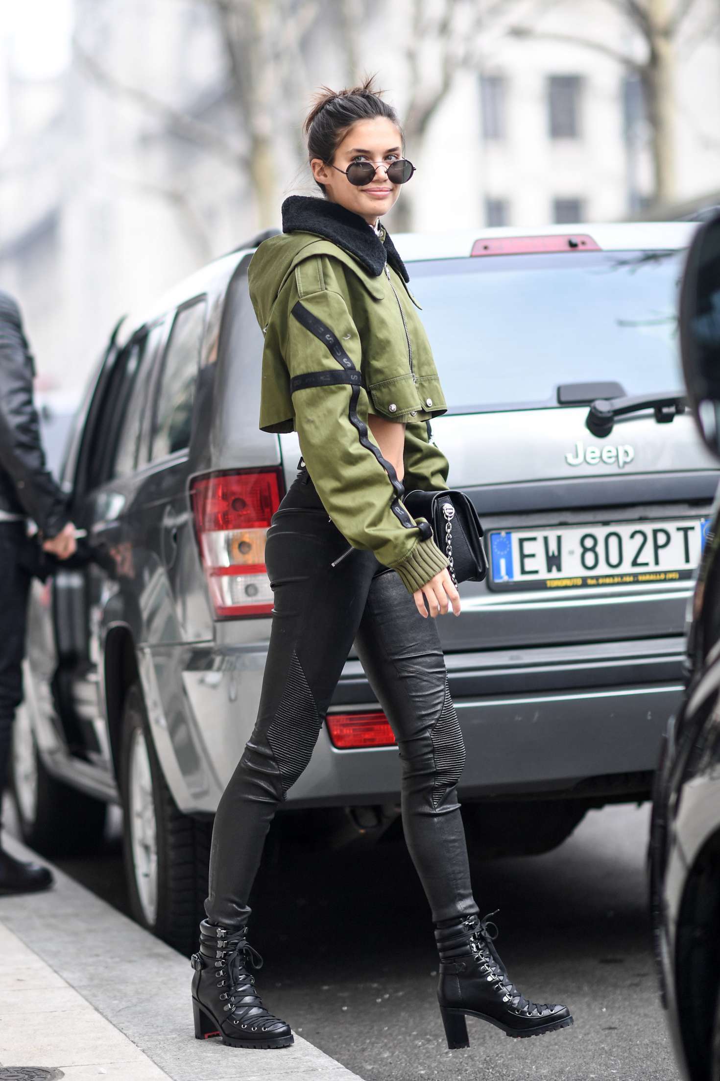 Sara Sampaio street style in Milan