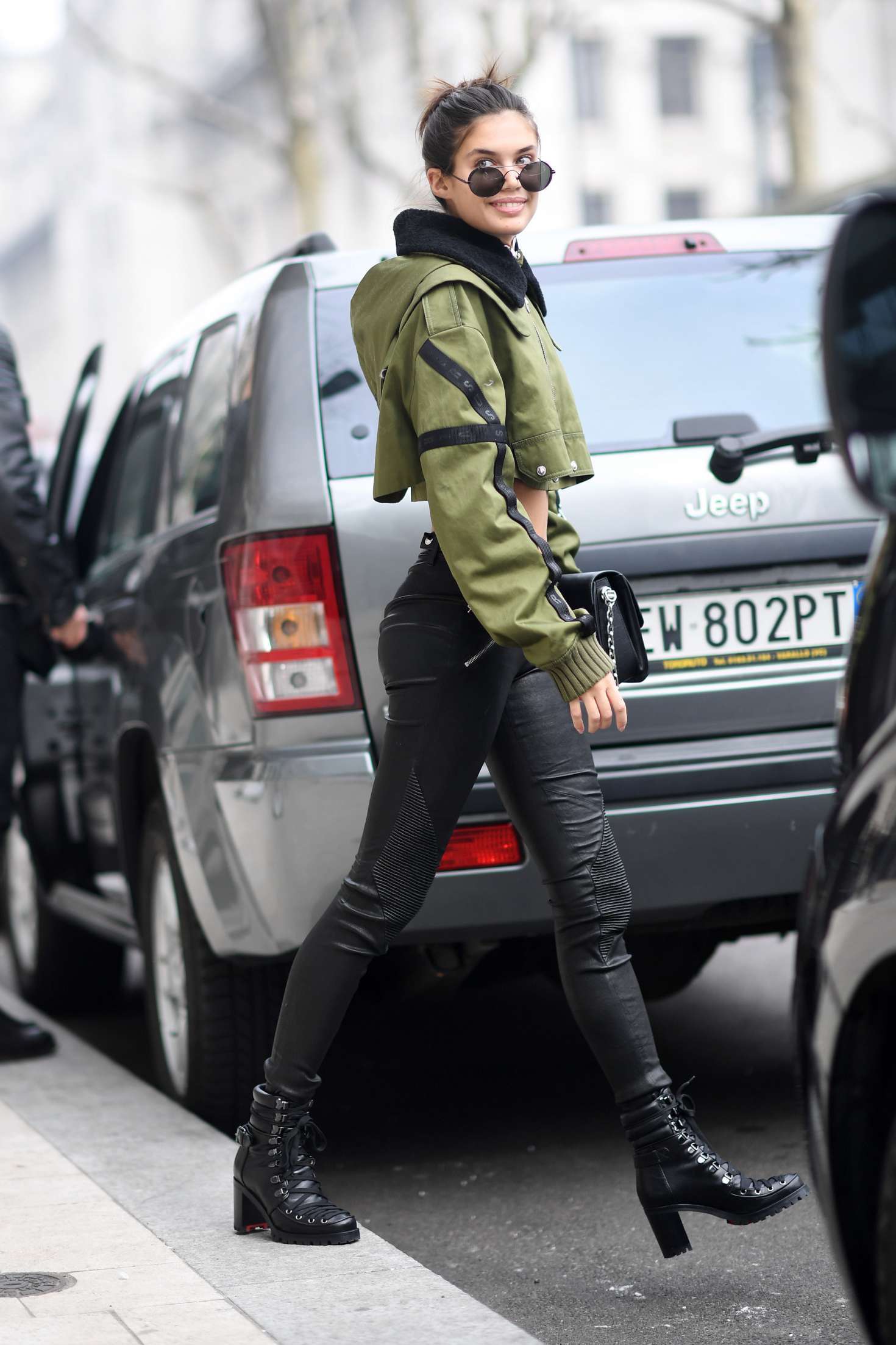 Sara Sampaio street style in Milan