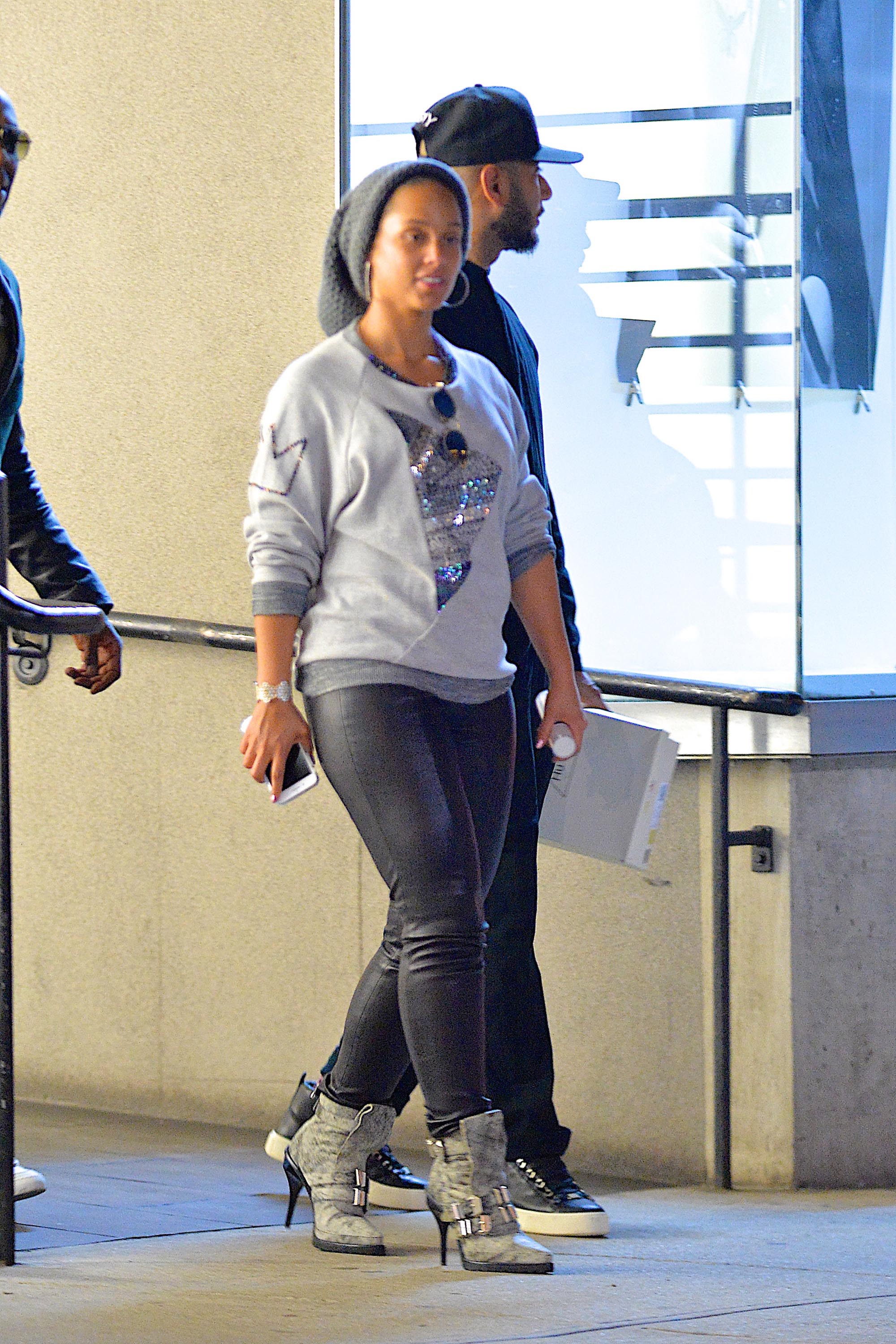 Alicia Keys seen out in Manhattan