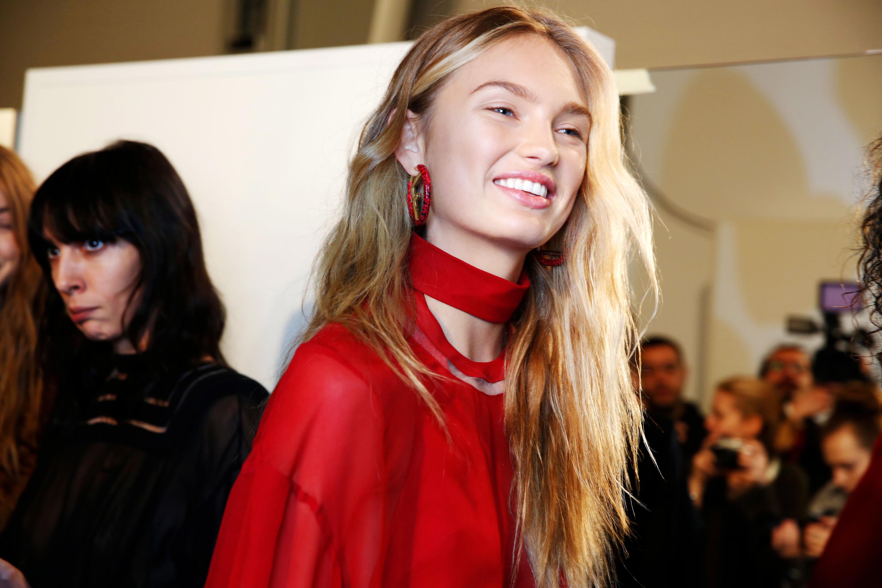 Romee Strijd attends Fendi show