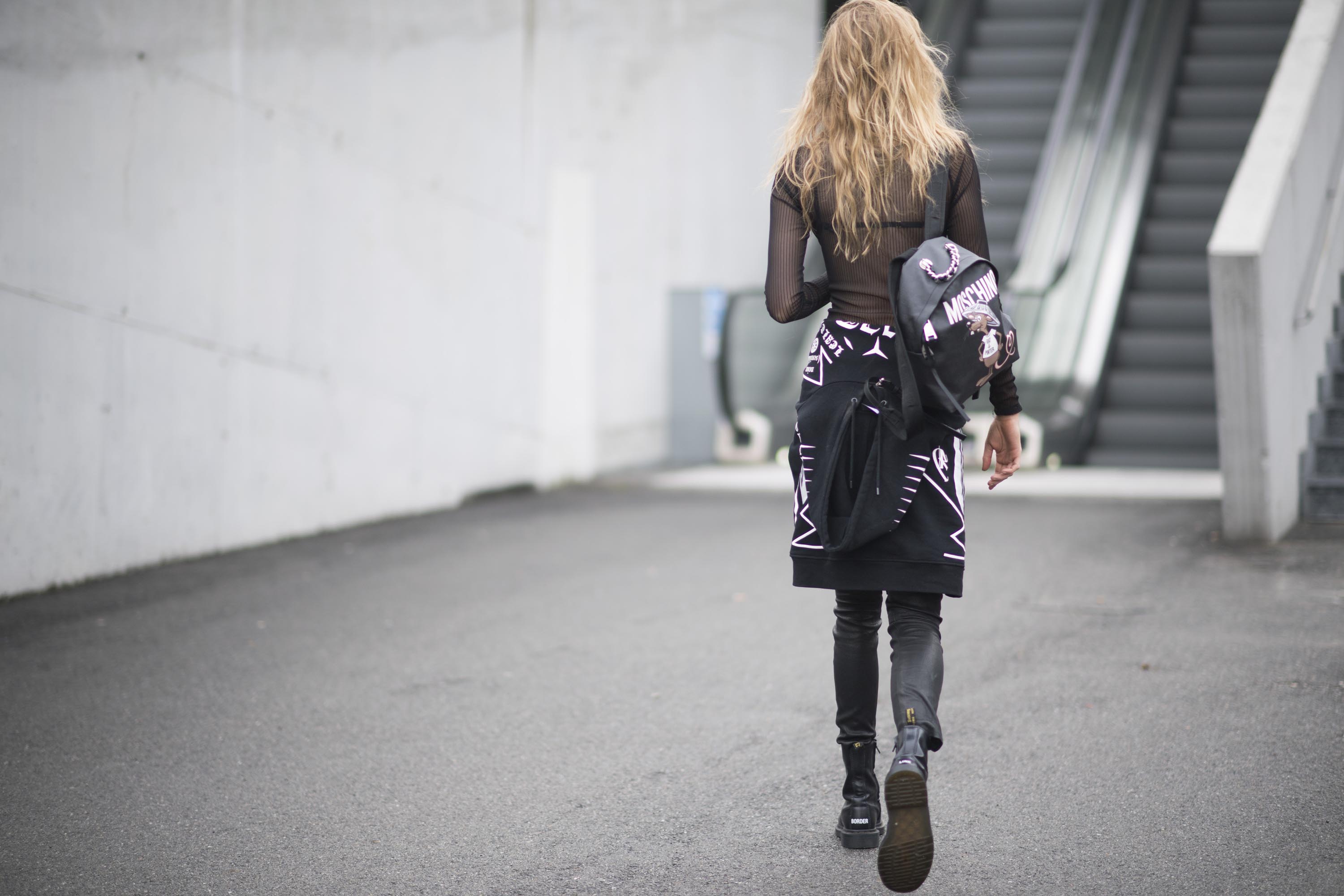 Stella Maxwell is seen during Milan Fashion Week