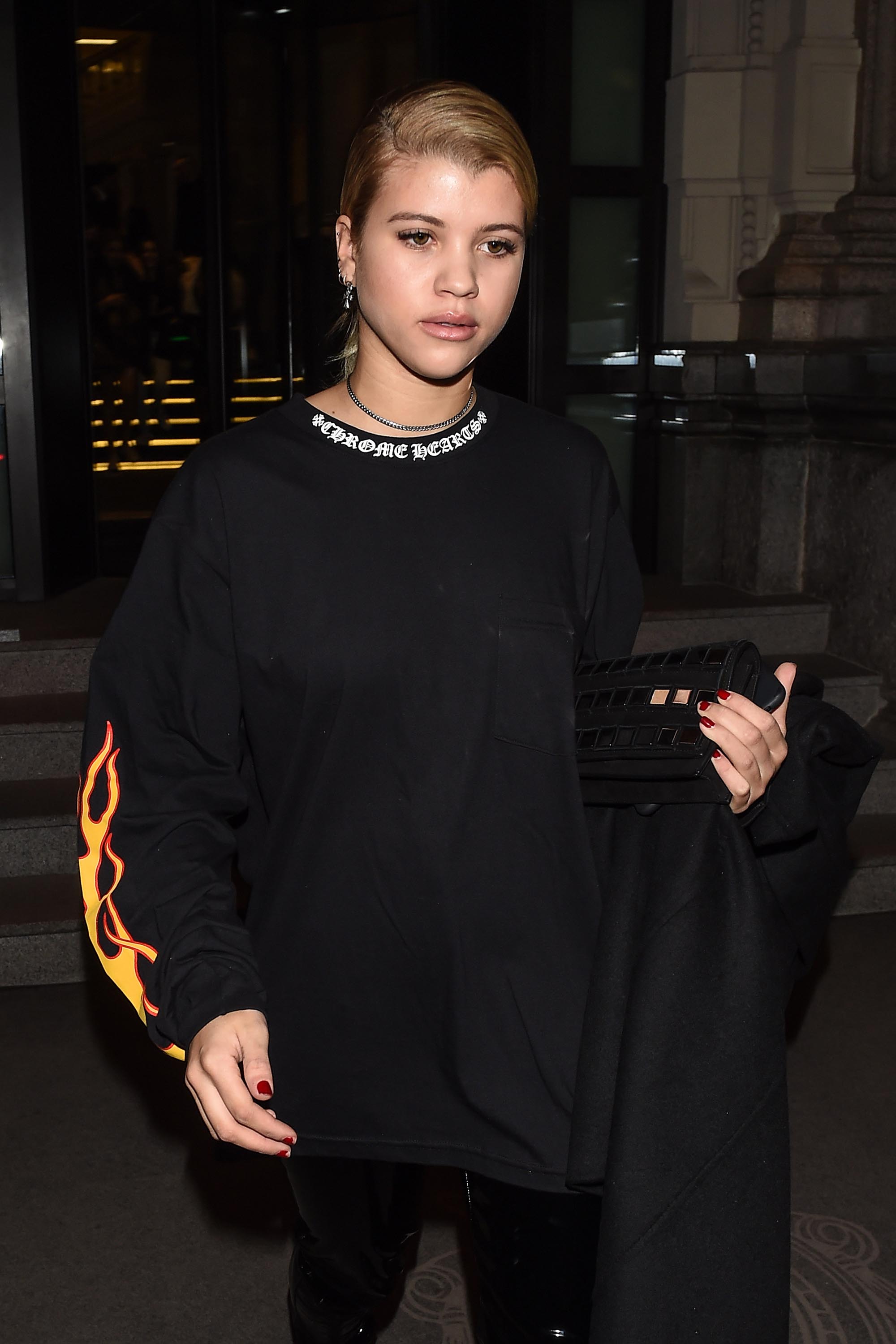 Sofia Richie leaving her hotel