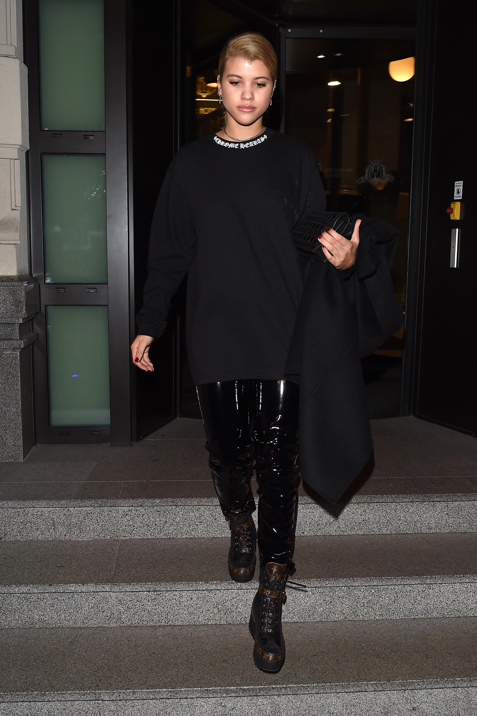 Sofia Richie leaving her hotel