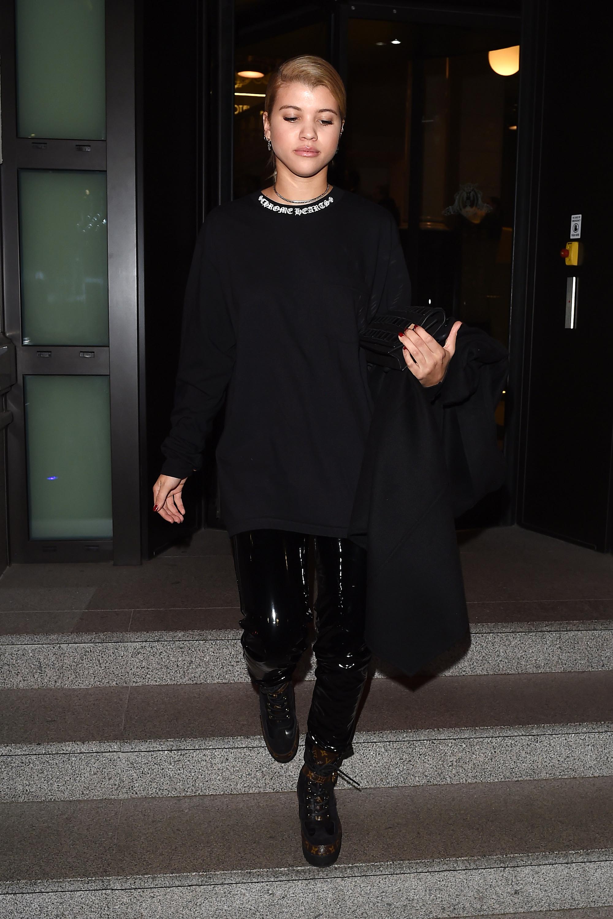 Sofia Richie leaving her hotel