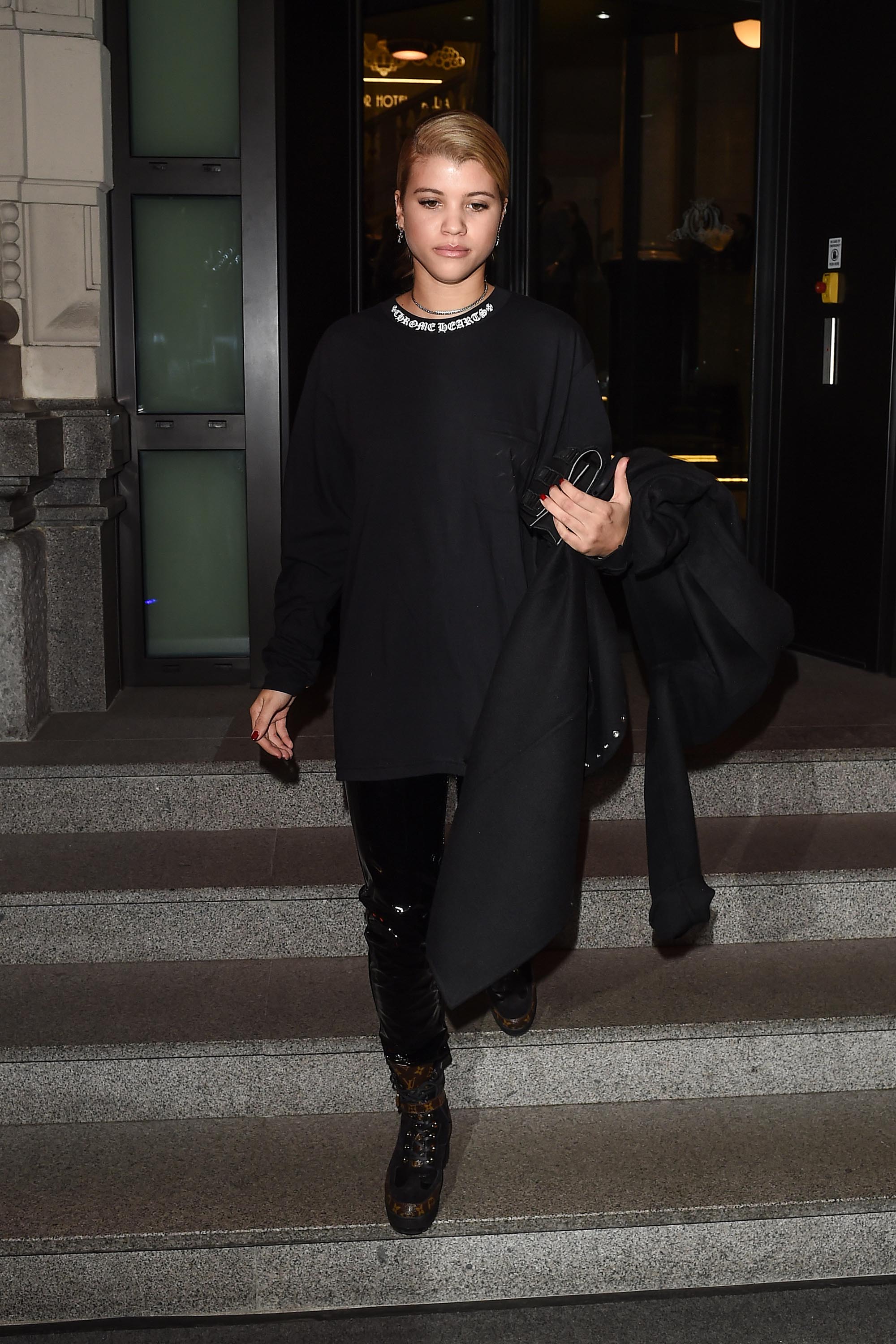 Sofia Richie leaving her hotel