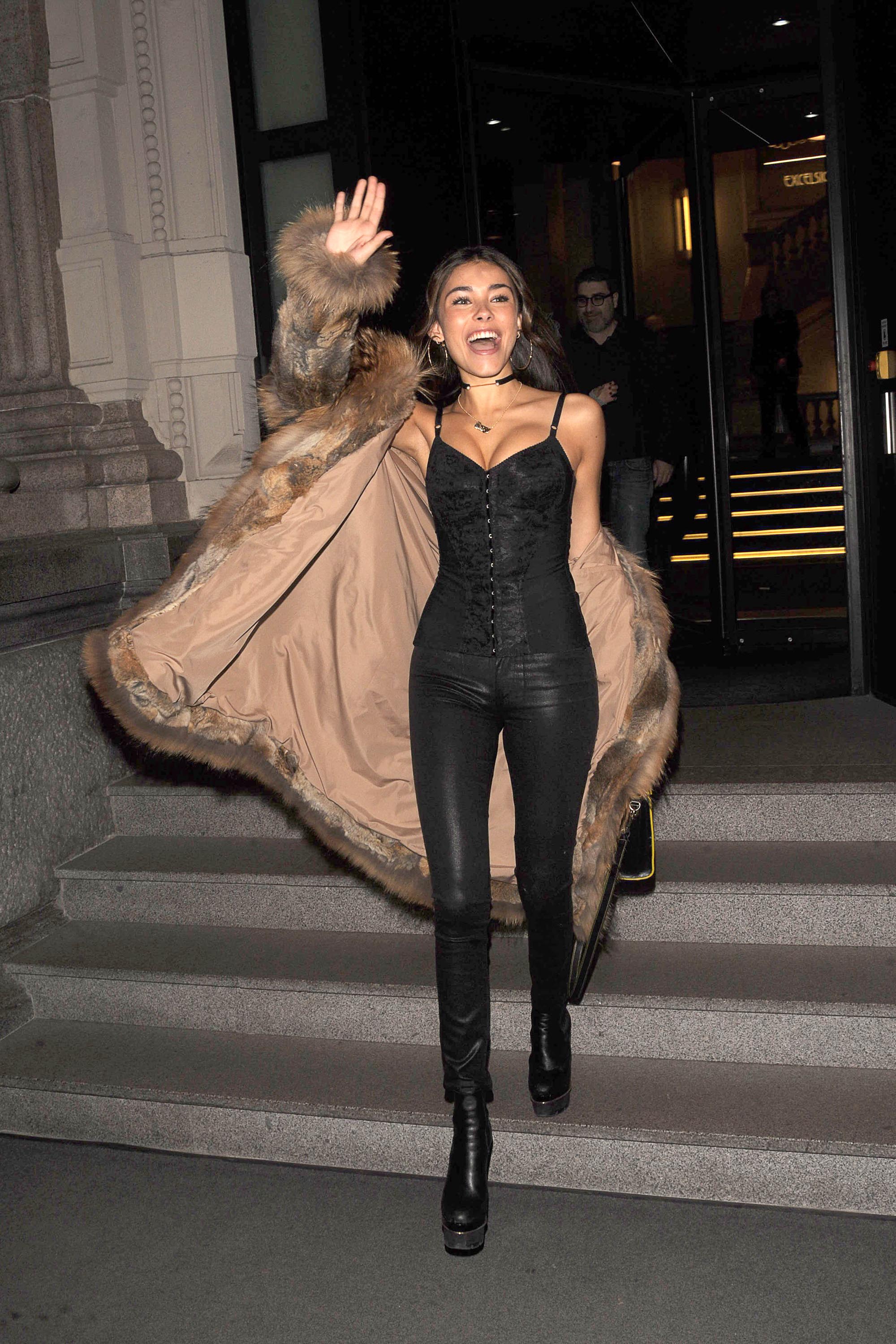 Madison Beer leaving the Grand Hotel Gallia