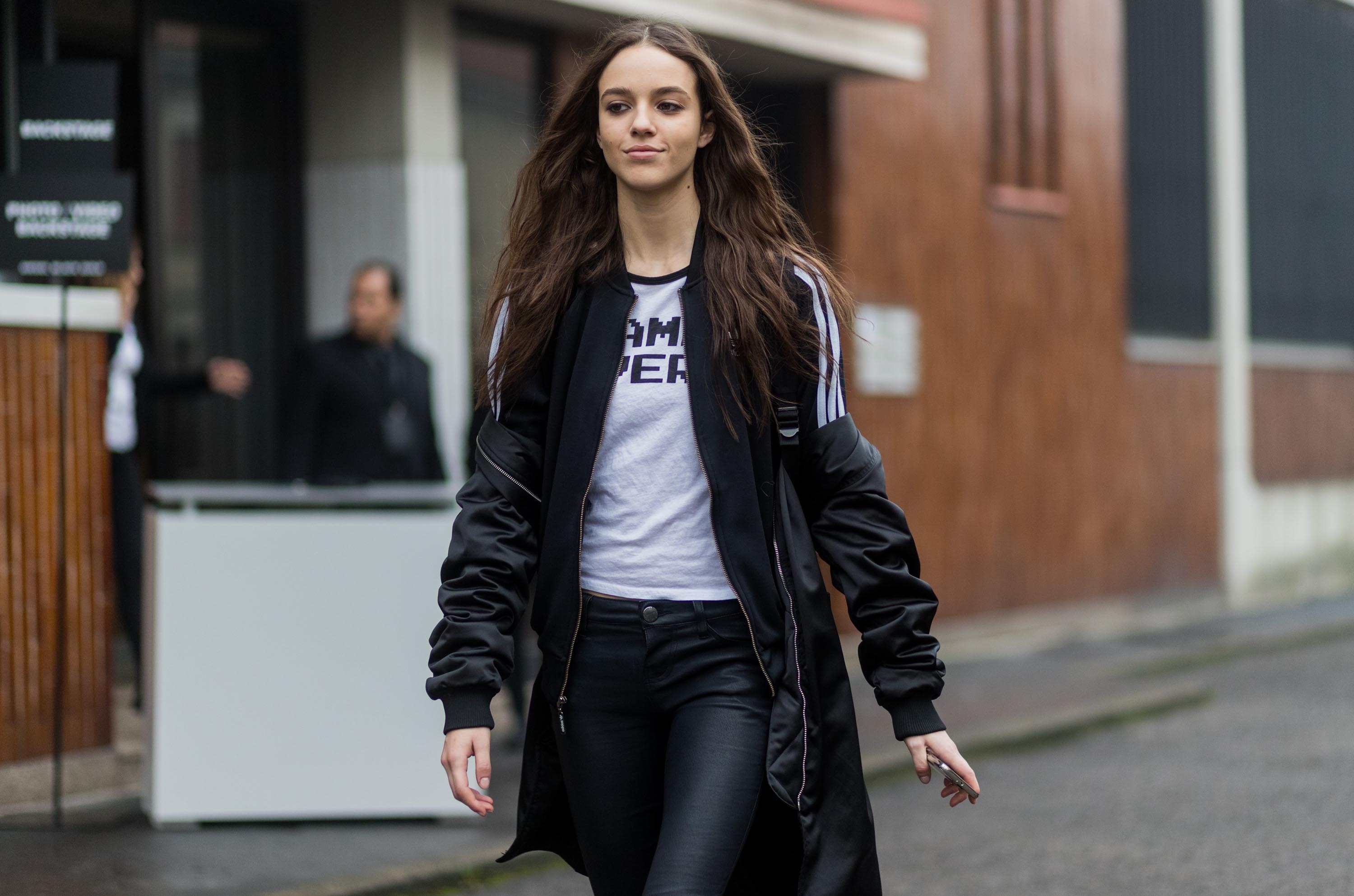 Street style during Milan Fashion Week Fall/Winter 2017/18