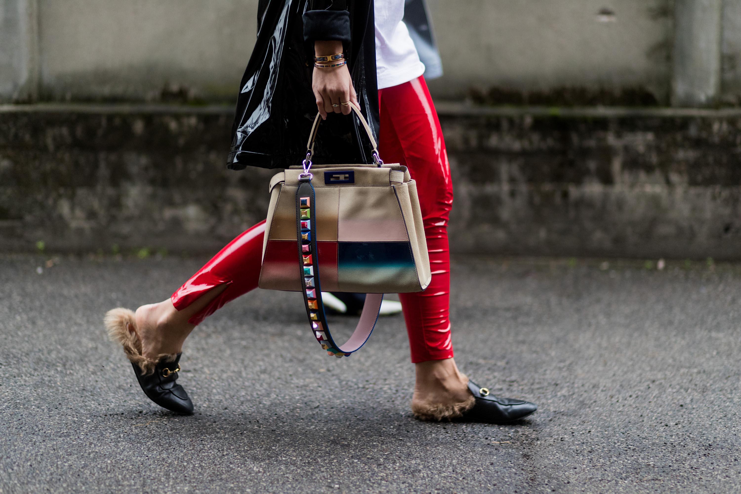 Street style during Milan Fashion Week Fall/Winter 2017/18