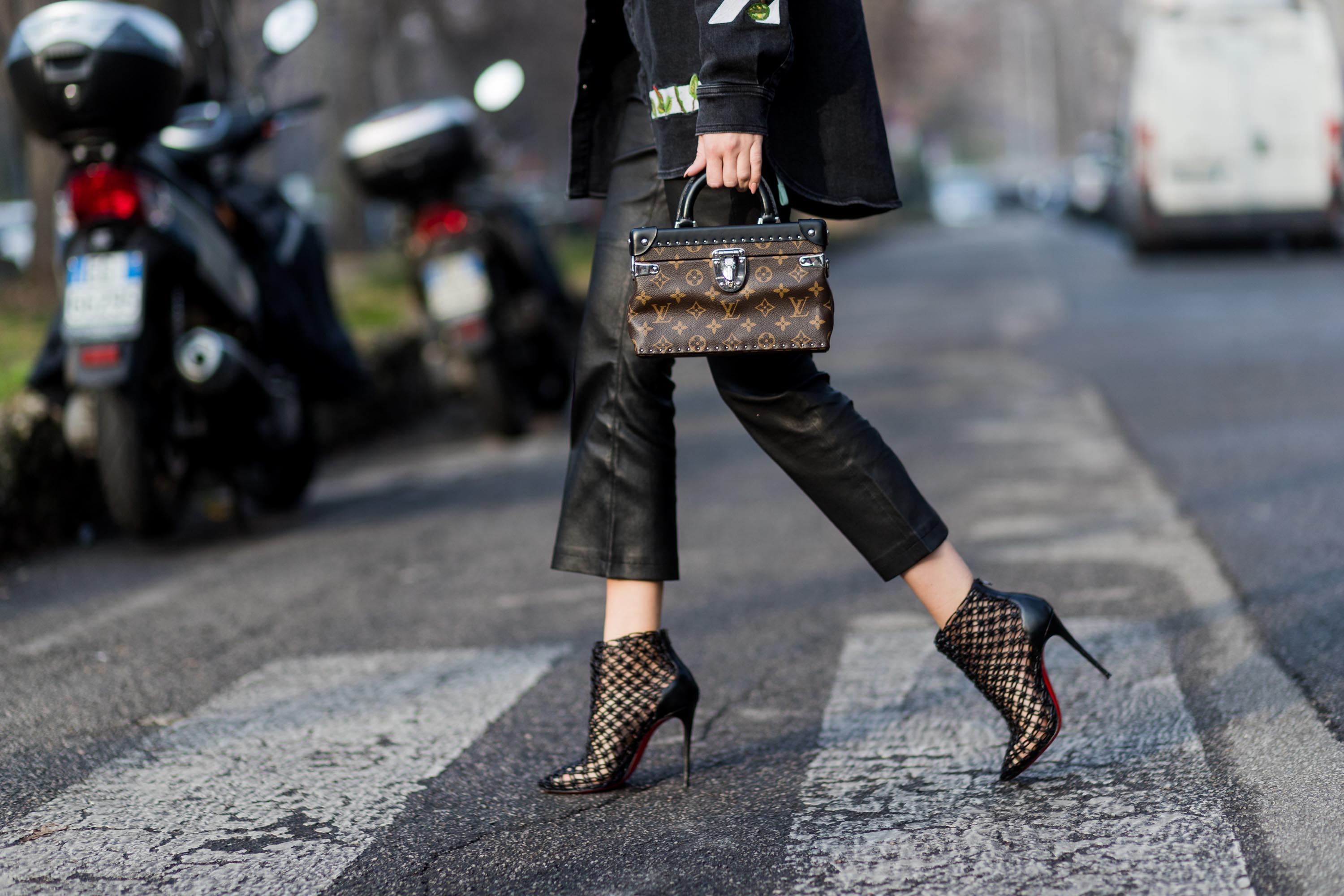 Street style during Milan Fashion Week Fall/Winter 2017/18