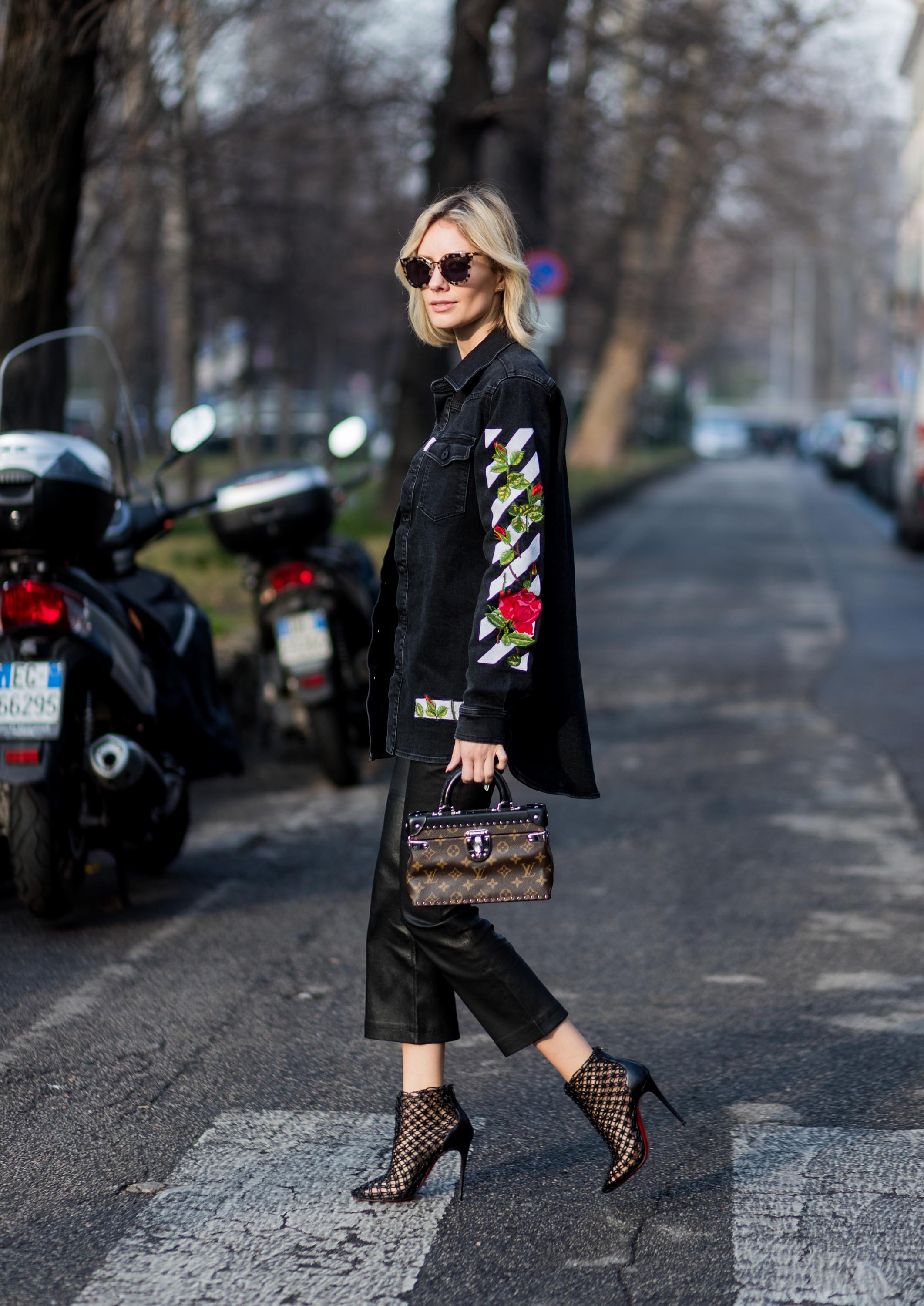 Street style during Milan Fashion Week Fall/Winter 2017/18