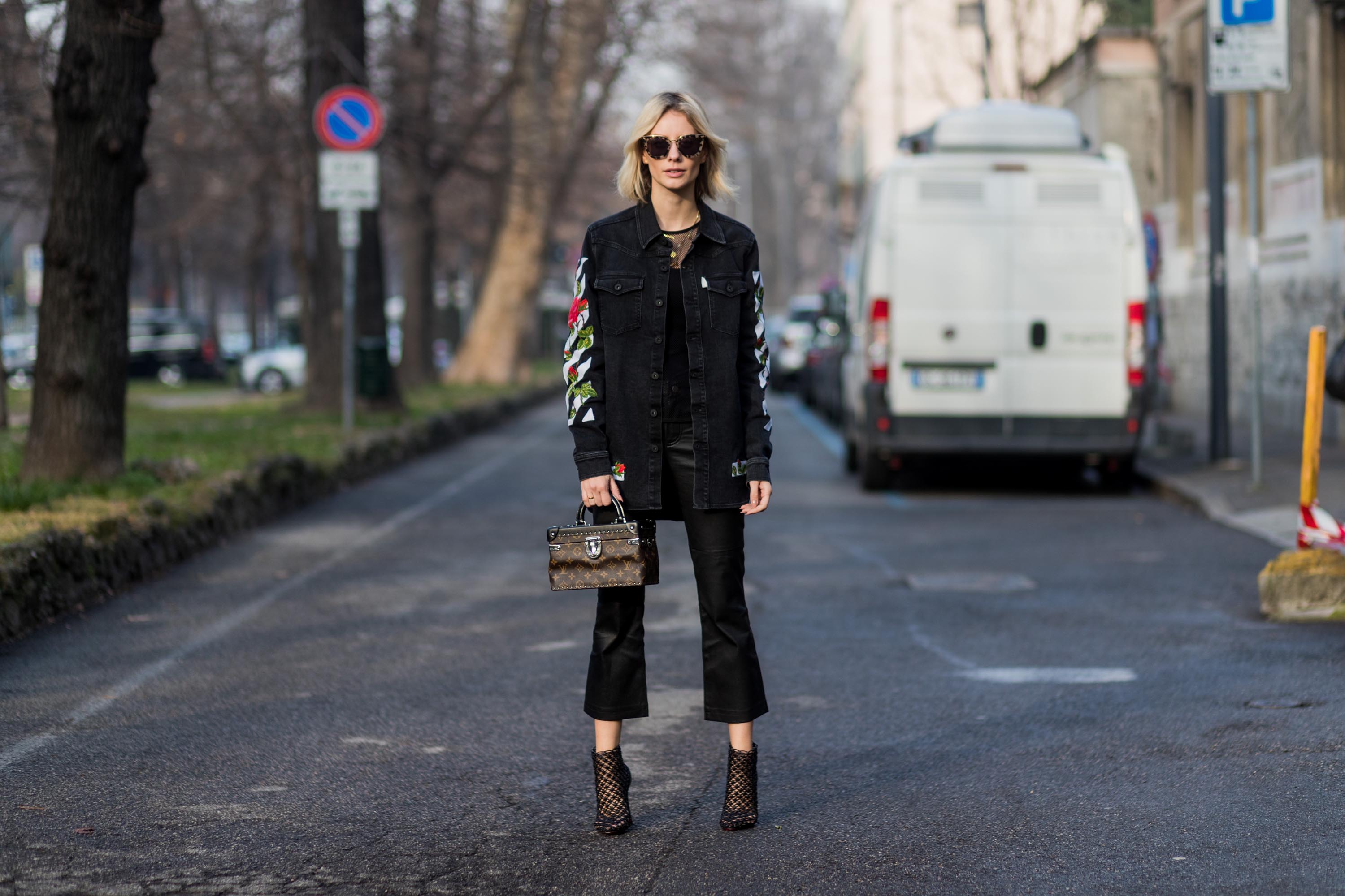 Street style during Milan Fashion Week Fall/Winter 2017/18