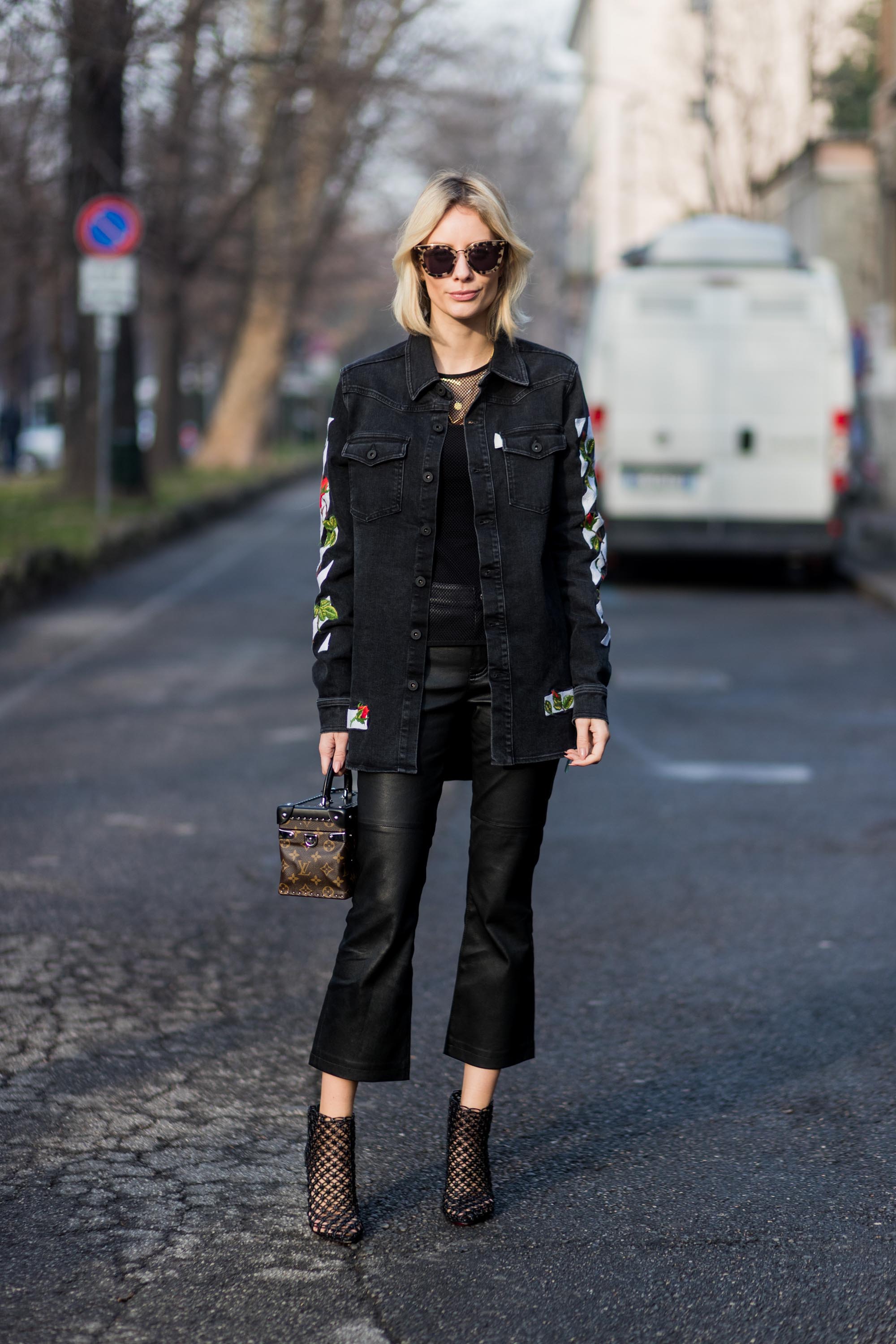 Street style during Milan Fashion Week Fall/Winter 2017/18