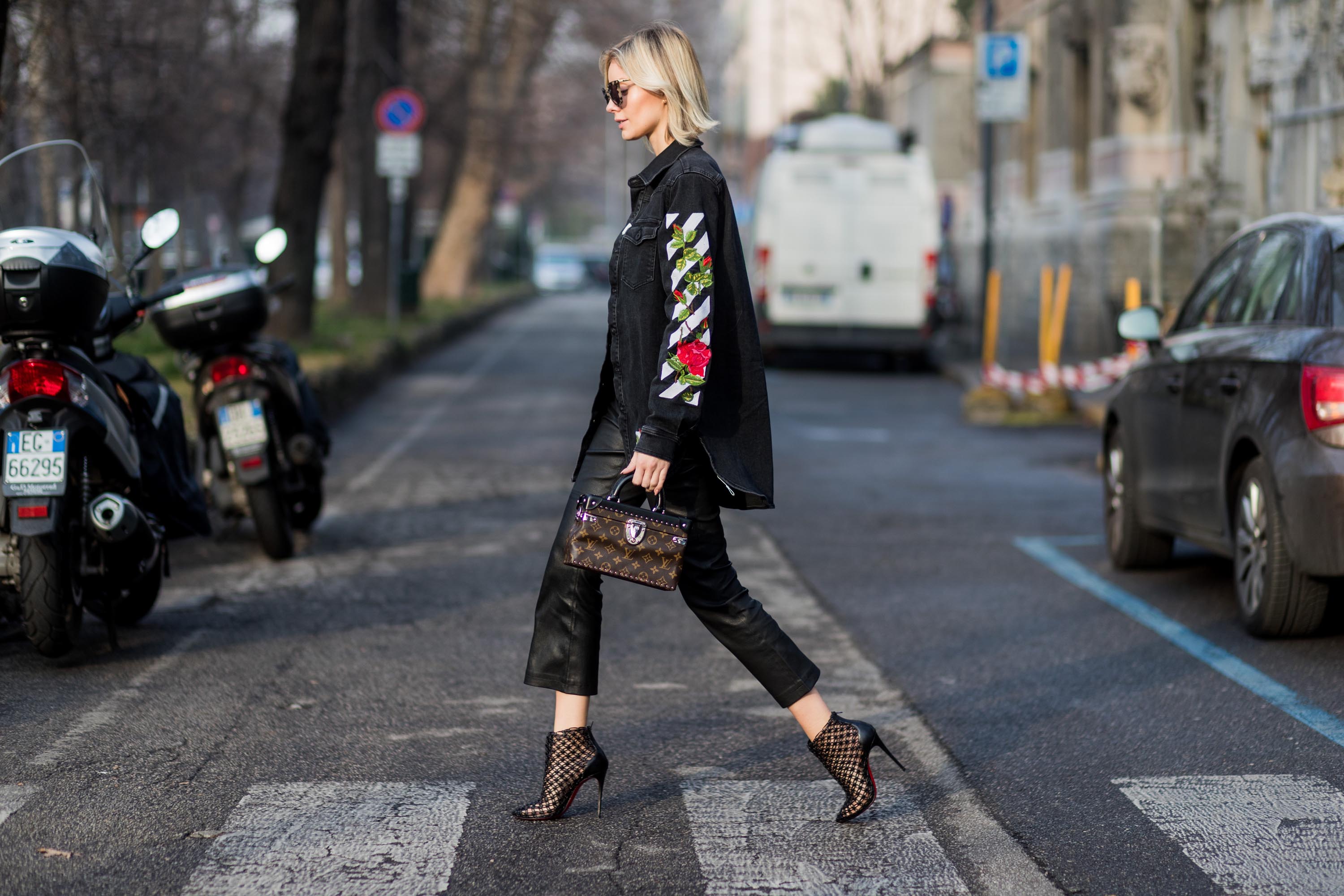 Street style during Milan Fashion Week Fall/Winter 2017/18