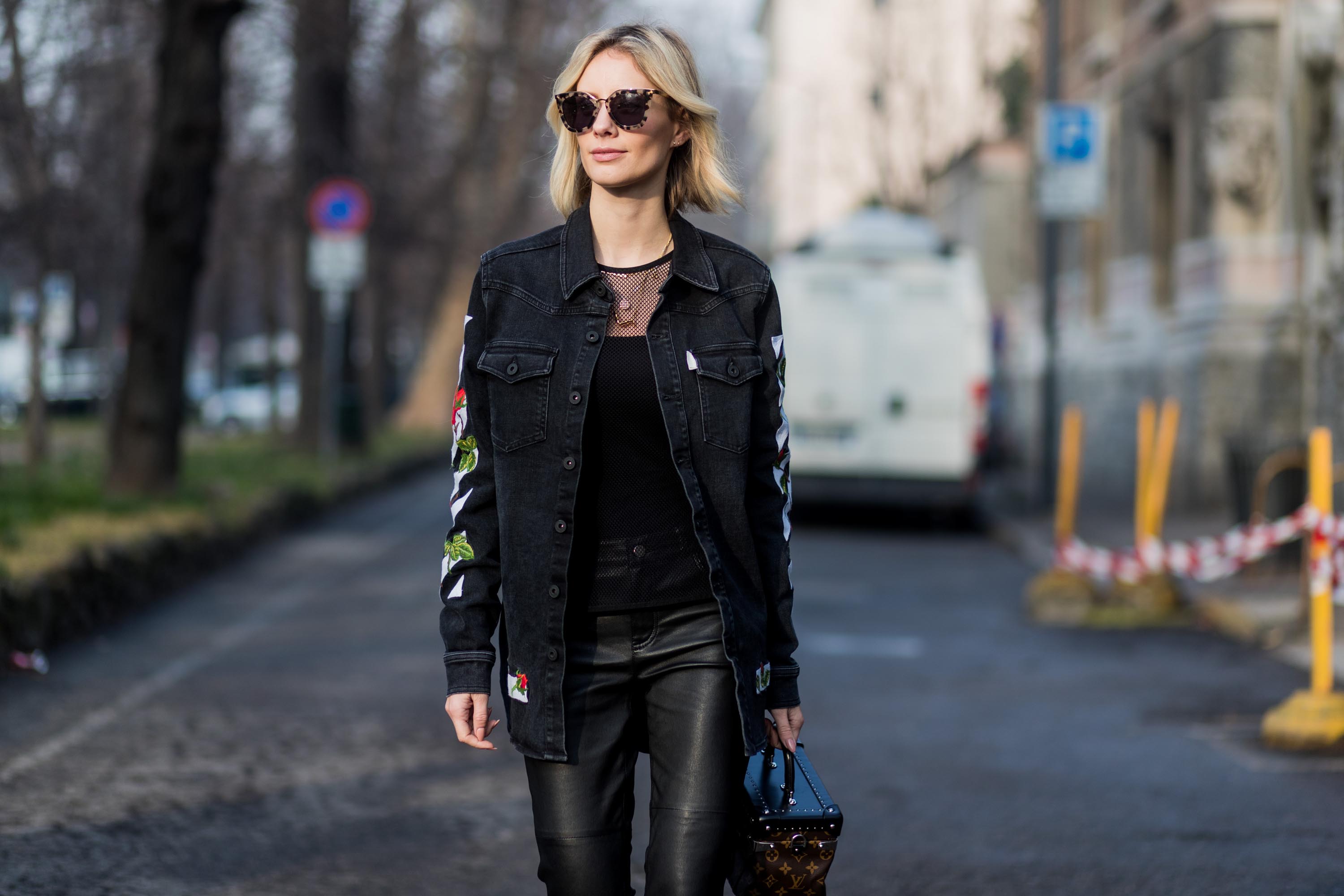 Street style during Milan Fashion Week Fall/Winter 2017/18